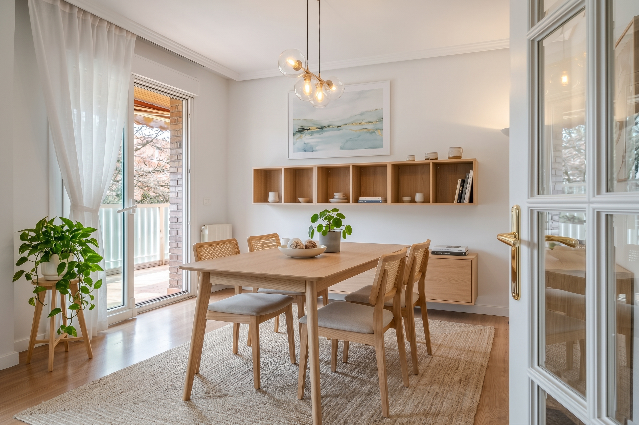 Apartamento con terraza en Antiguo [AI-modified]
