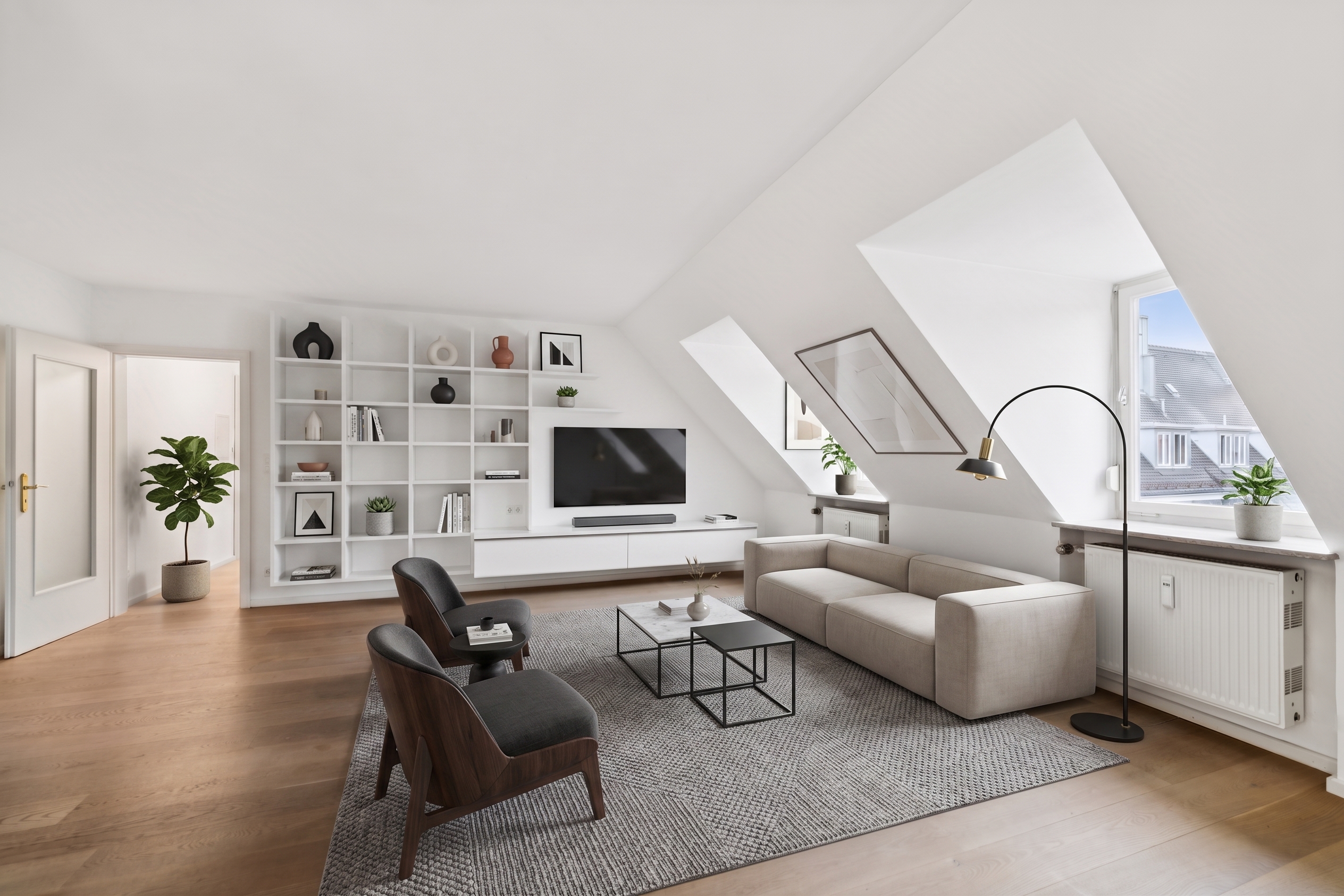 Cozy living (heritable building right) near Nymphenburg Palace [AI-modified]