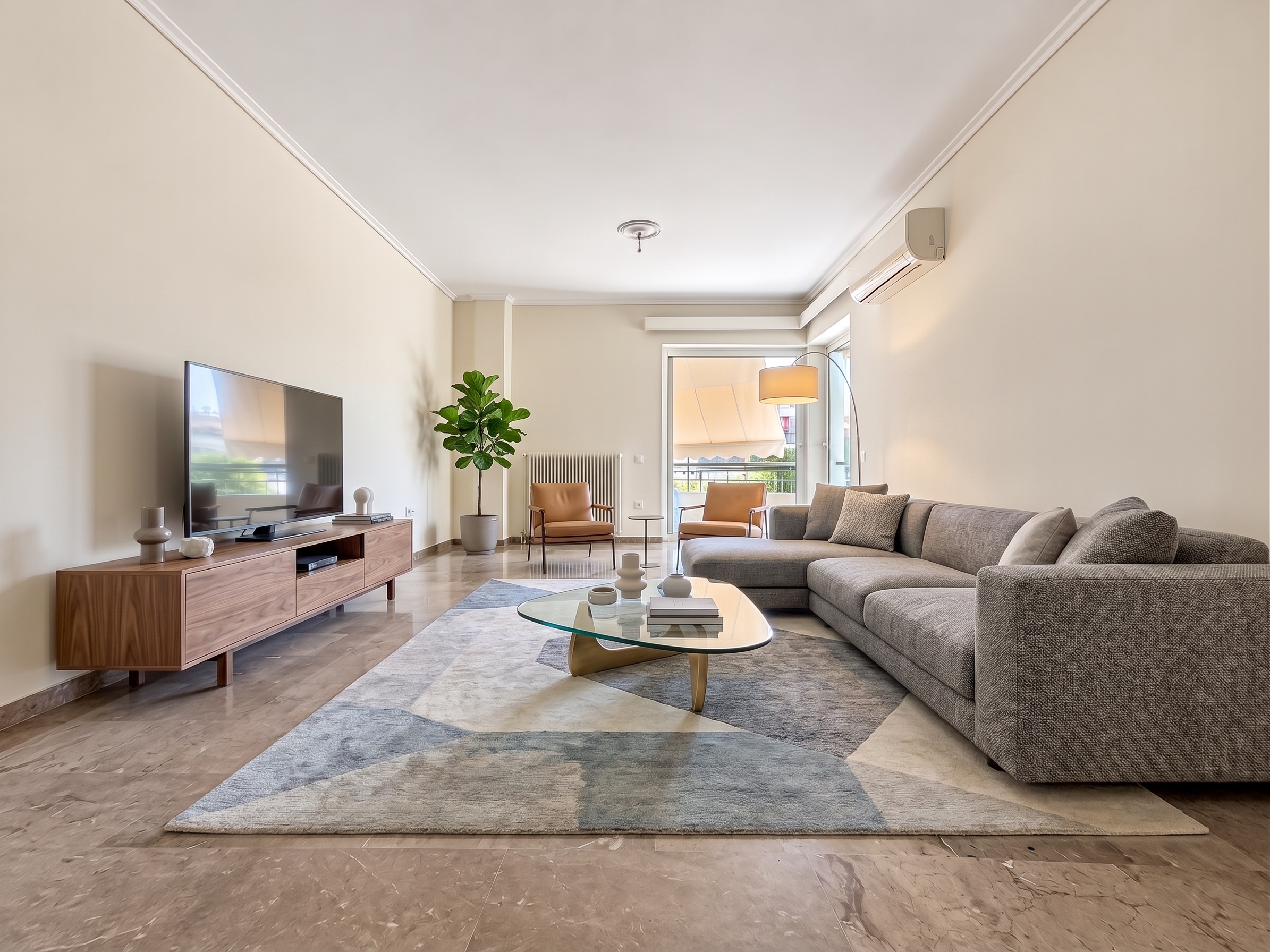 Bright, renovated 3-bedroom apartment [AI-modified]