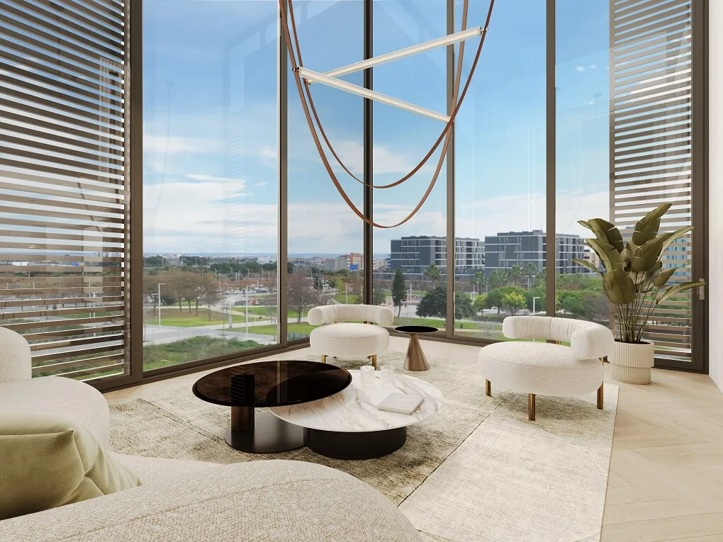 Modernes Penthouse in neuem Designprojekt