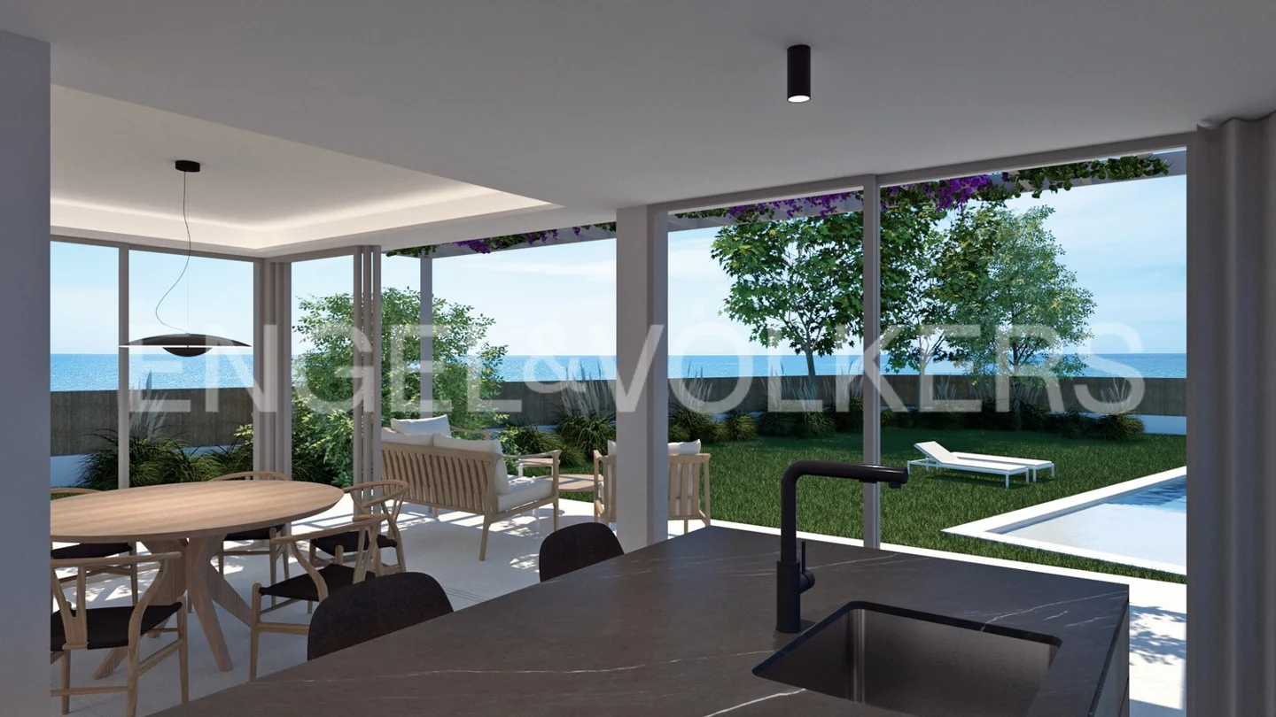 Villa with Renovation Project on the Beachfront