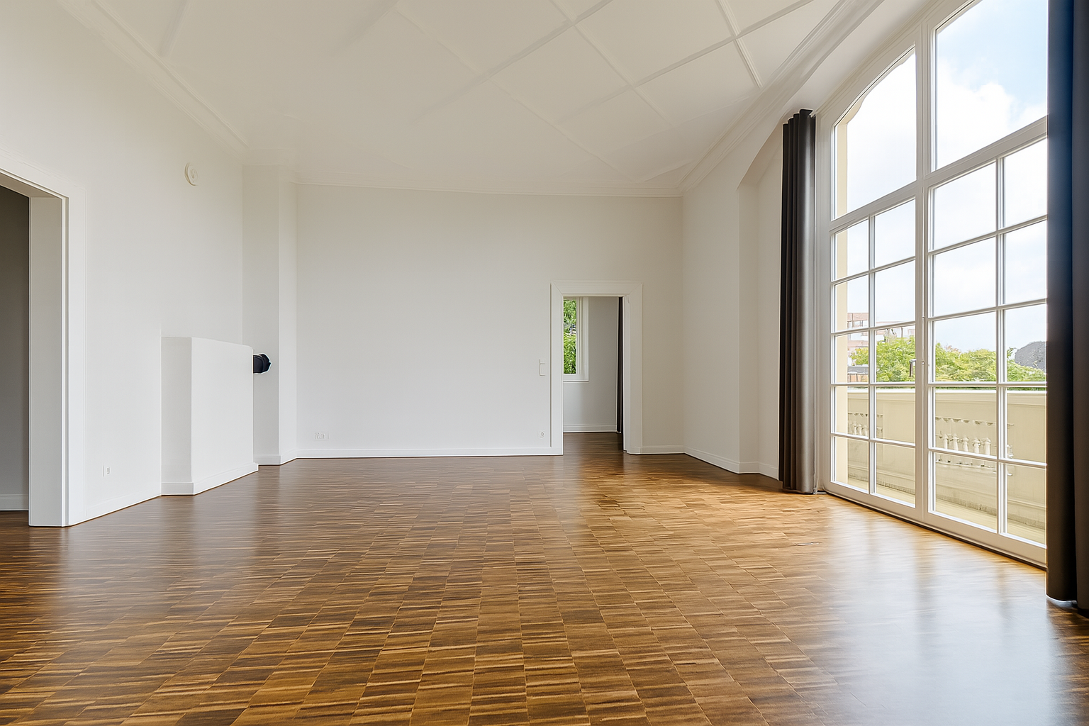 Stilvolle 2-Zimmer-Wohnung mit historischer Stuckdecke, kleinem Balkon und Gartenoption in traumhafter Altstadtvilla