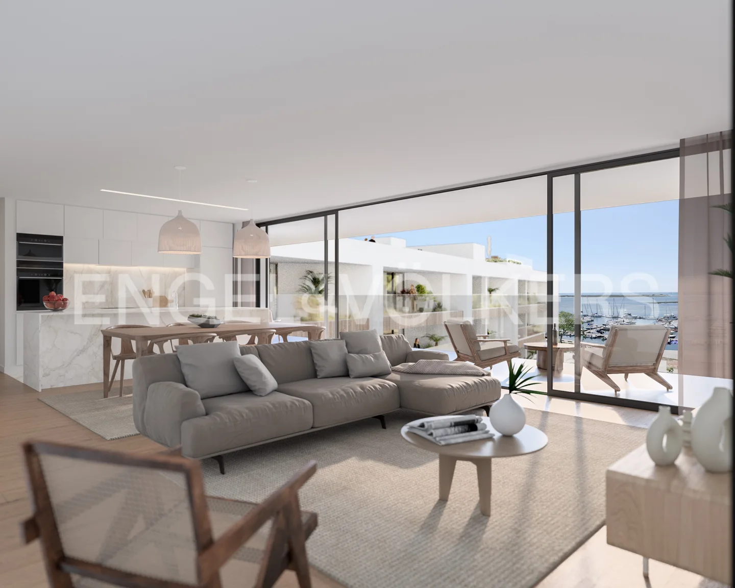 Luxury apartments overlooking the Ria Formosa