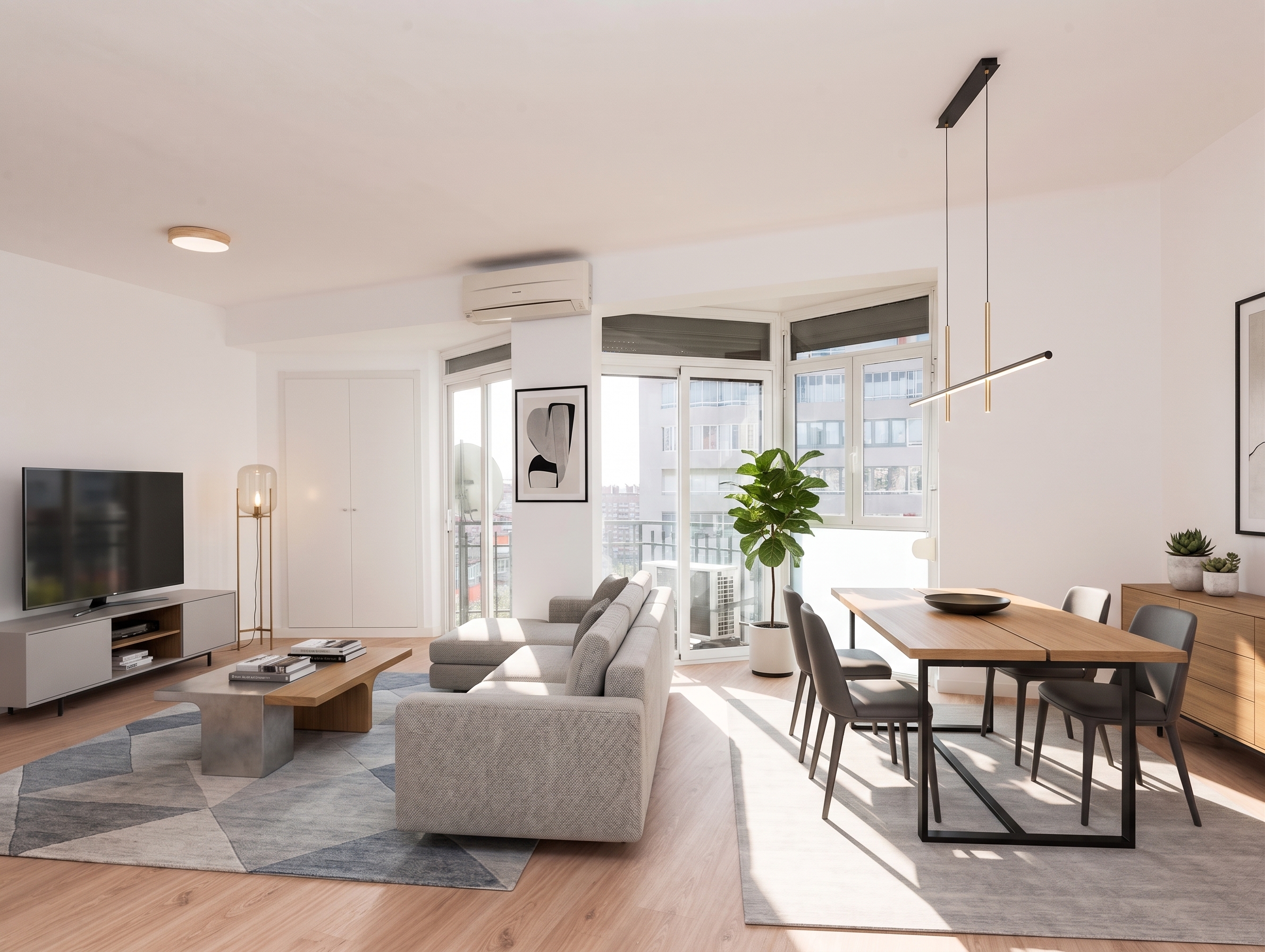 Soleado piso alto orientación Sur al lado del CC L'illa
