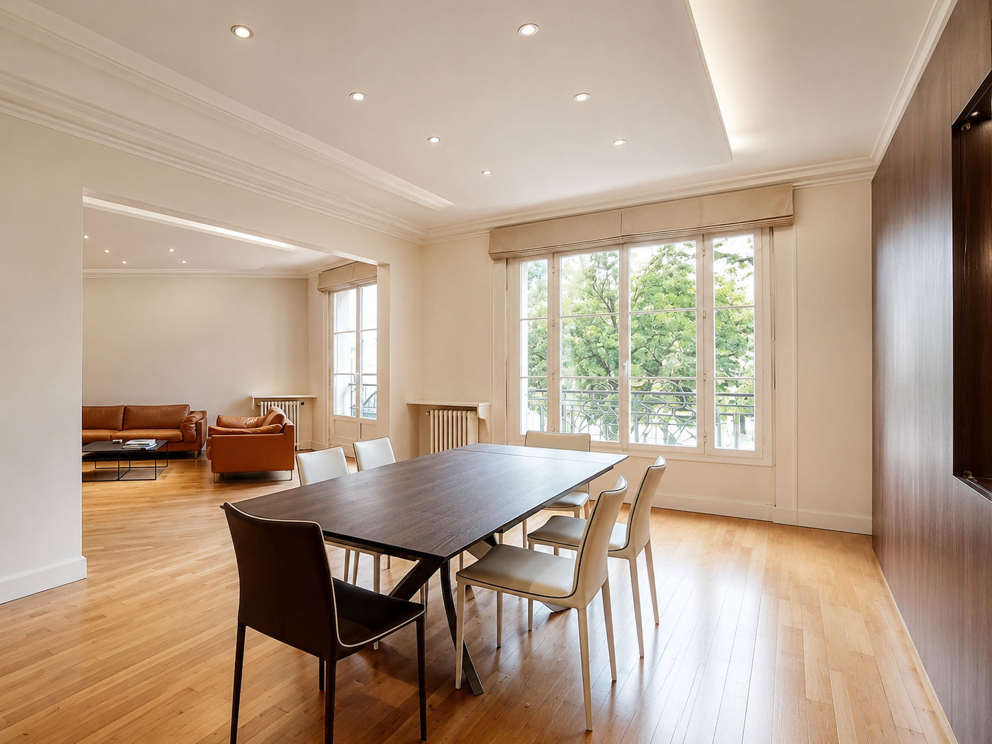 Paris 15th — A 170 sqm Minimalist Art Deco Family Residence at Pont Mirabeau