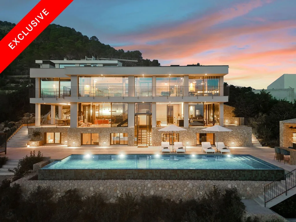 Espectacular villa "Bauhaus Loft Design" con vistas a la bahía de Palma