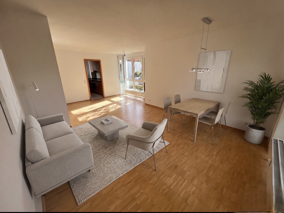 Helle 3-Zimmer-Wohnung mit sonniger Südwestterrasse im Ahlesbrunnen [AI-modified]