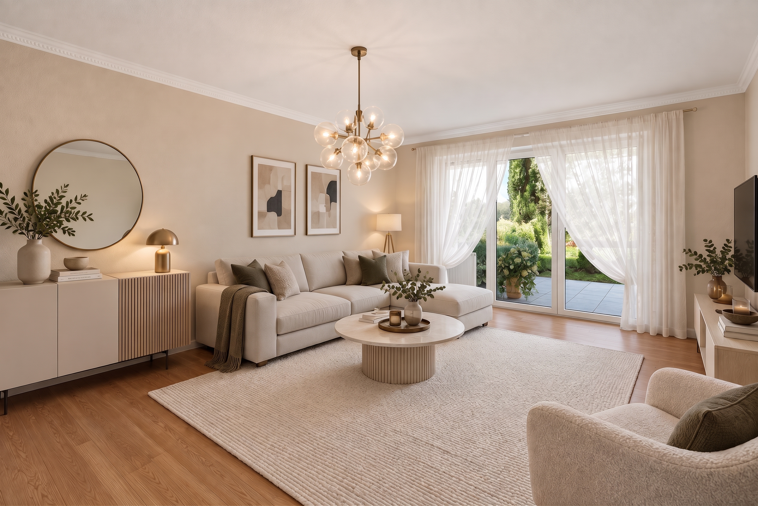 Charmante Maisonette-Wohnung mit eigenem Garten [AI-modified]