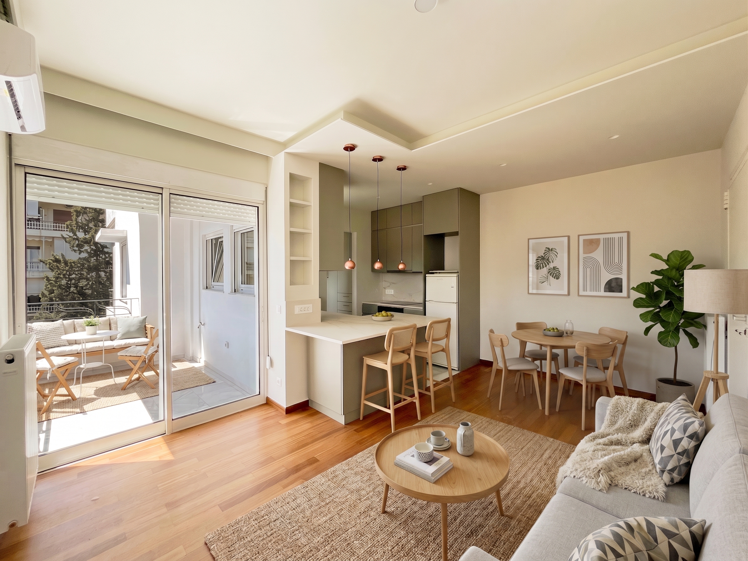Εlegant, bright 45 sq m apartment, fully modernized