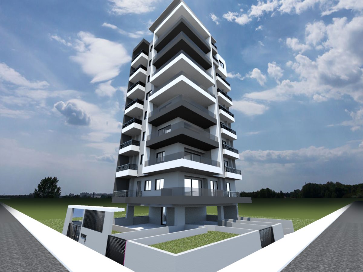 Modern 2-bedroom apartment with large balcony