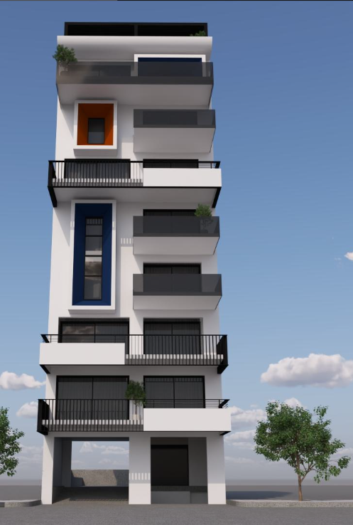 Under construction 80 sq.m. apartment on the 3rd floor