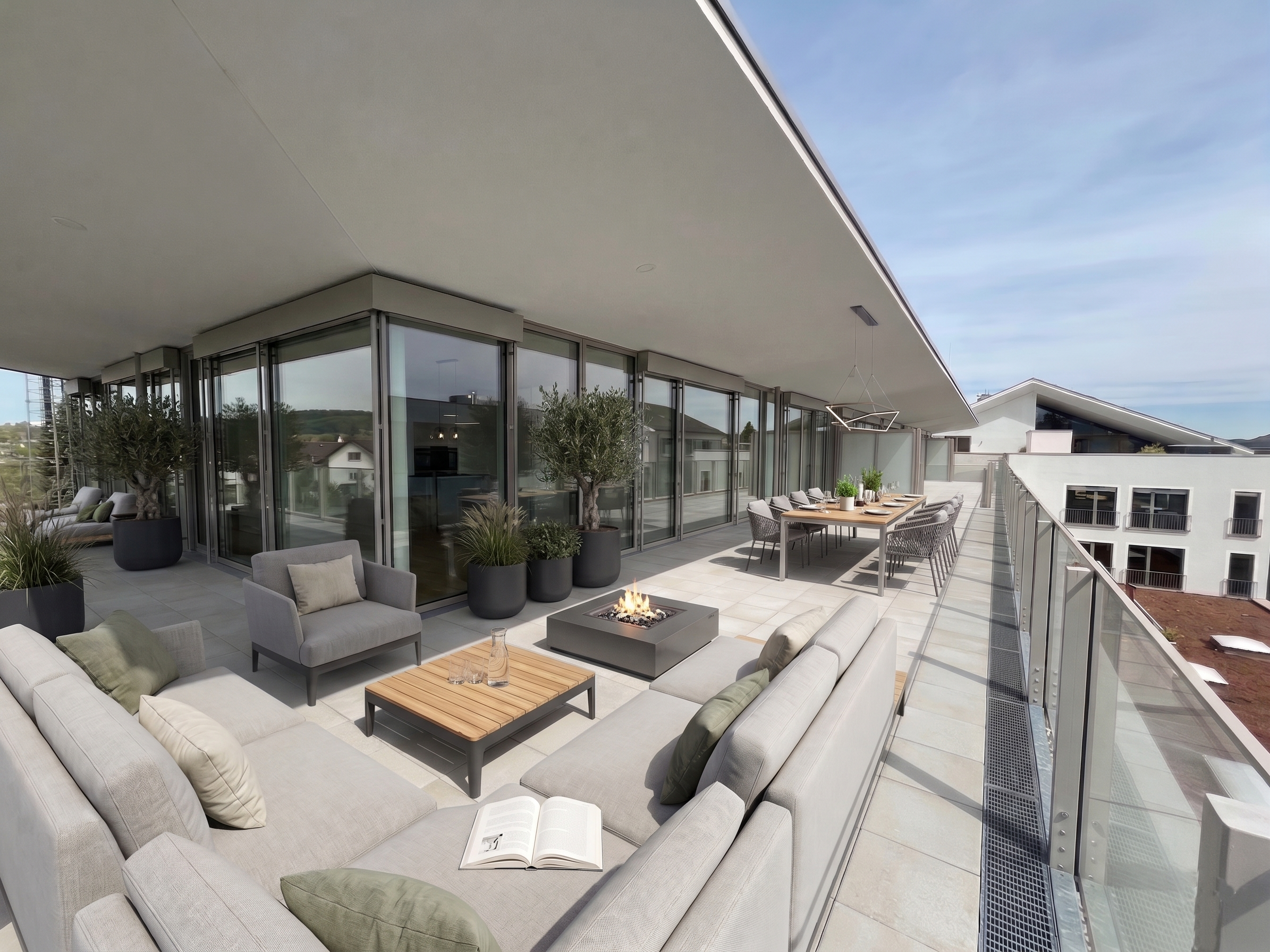 Exklusive Dachgeschosswohnung mit Panorama-Terrasse im Herzen von St. Georgen im Attergau