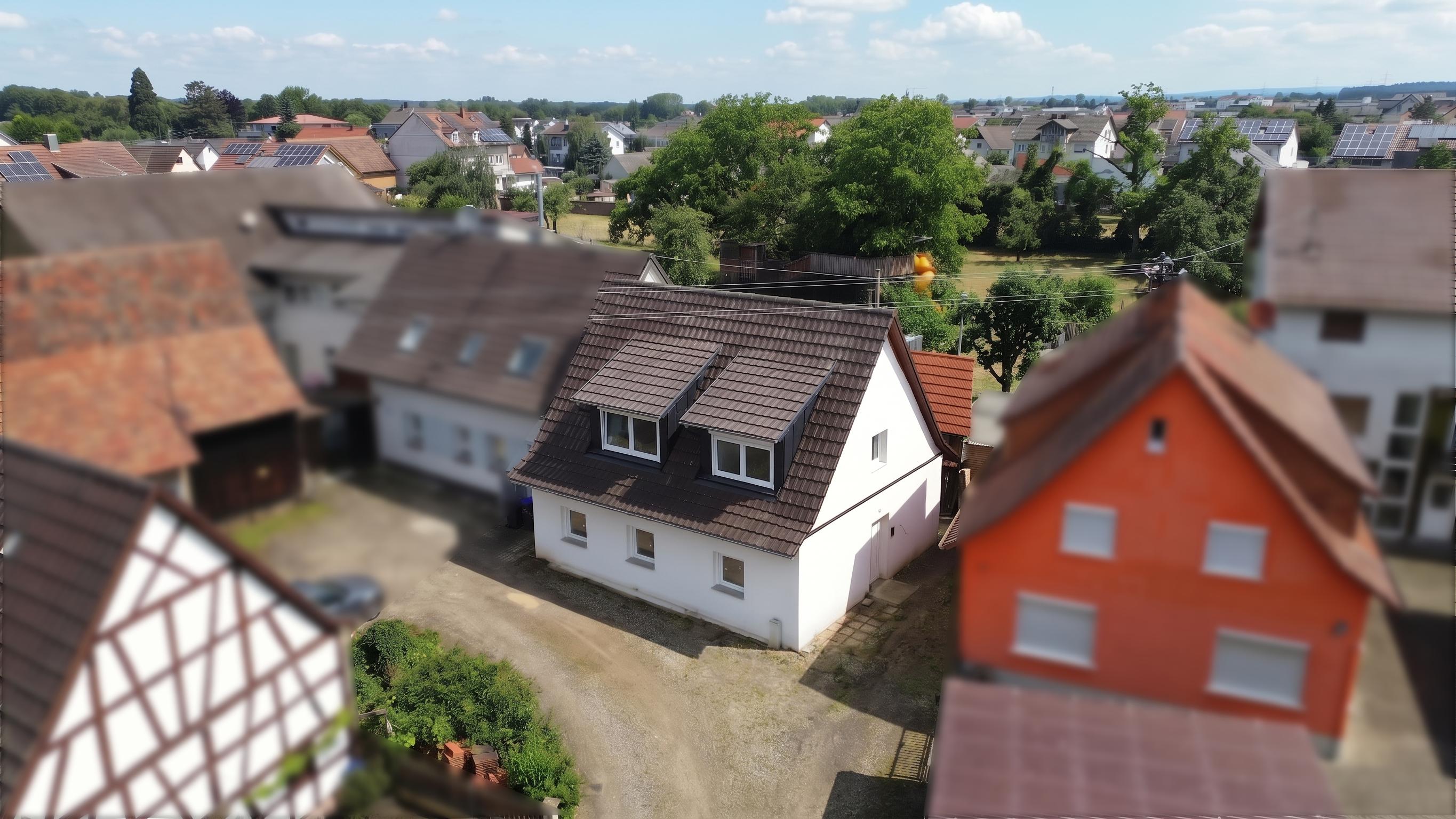 Großes Grundstück, grüne Lage, fast geschafft: Ihr neues Zuhause [AI-modified]