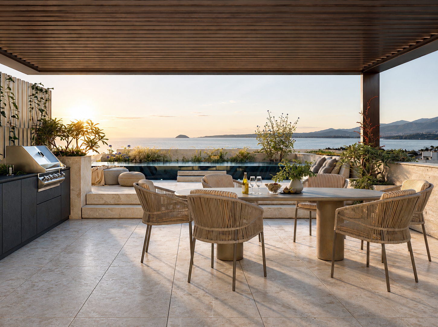 Ultra-luxury duplex penthouse with private rooftop pool in Glyfada