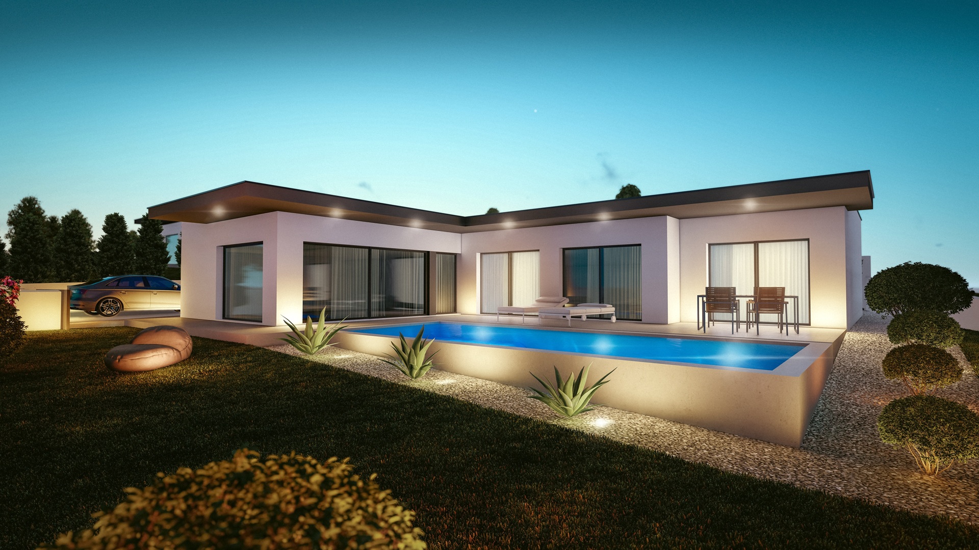 3-bedroom house with garage and pool in Alfeizerão