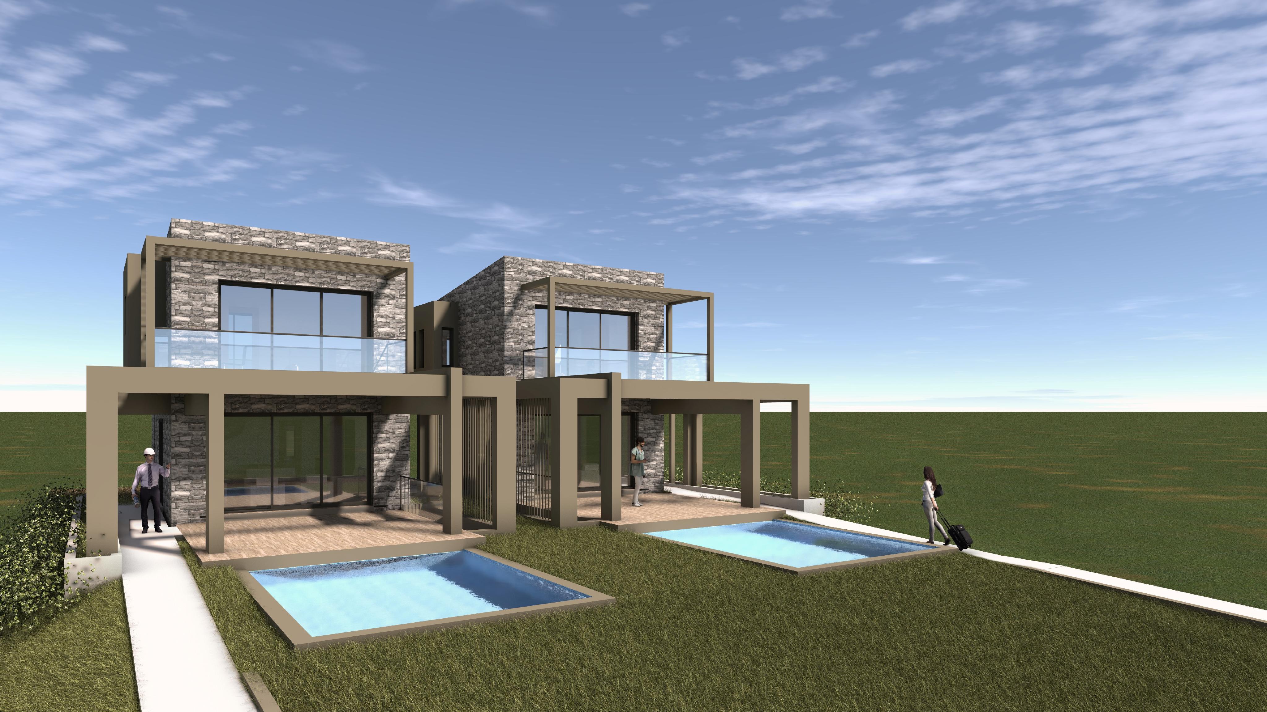 5 bedroom villa with a pool in Polychrono