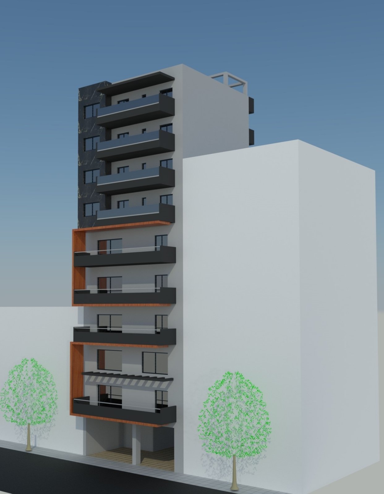 Newly built 103 sq.m. apartment with a parking space