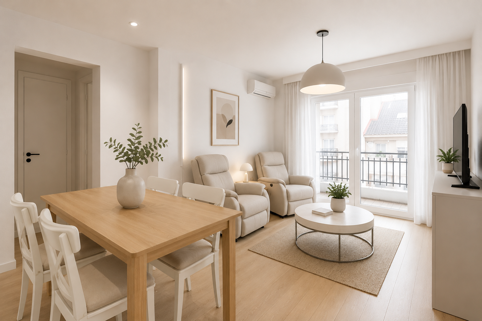 Apartment with balcony on the 6th floor next to Ángel Guimerà