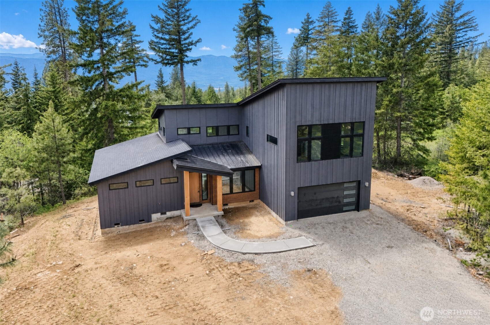 Contemporary Mountain Home with Vaulted Ceilings & Views