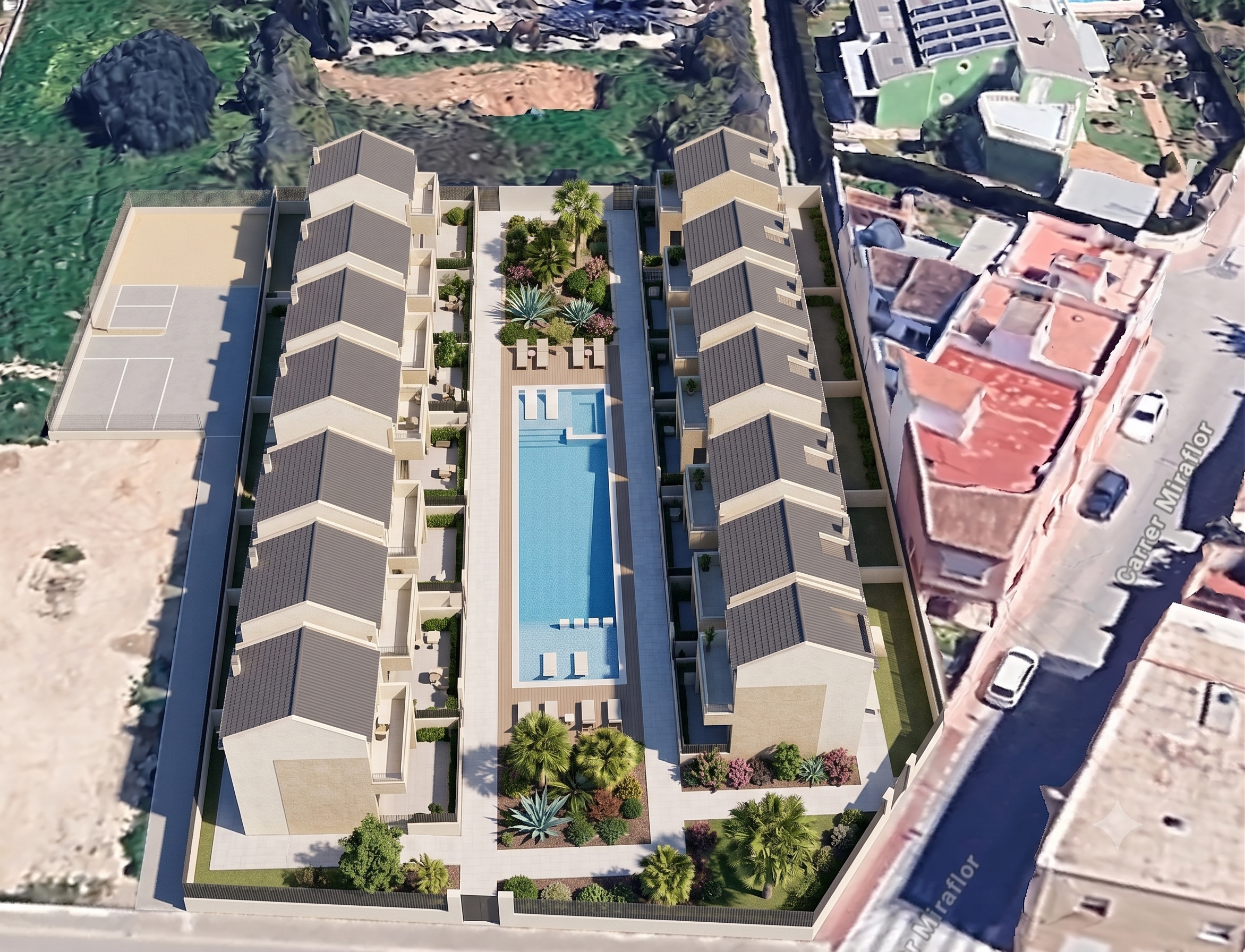 Urban plot, ideal for building 14 townhouses
