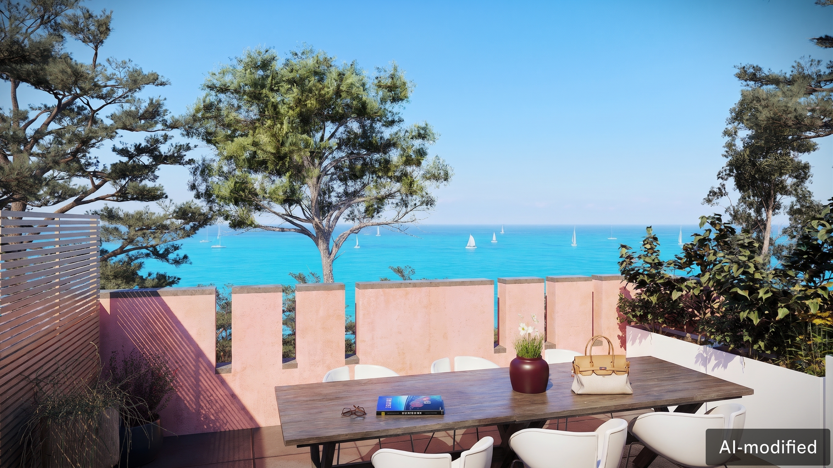 Prestigious three-room apartment with sea view