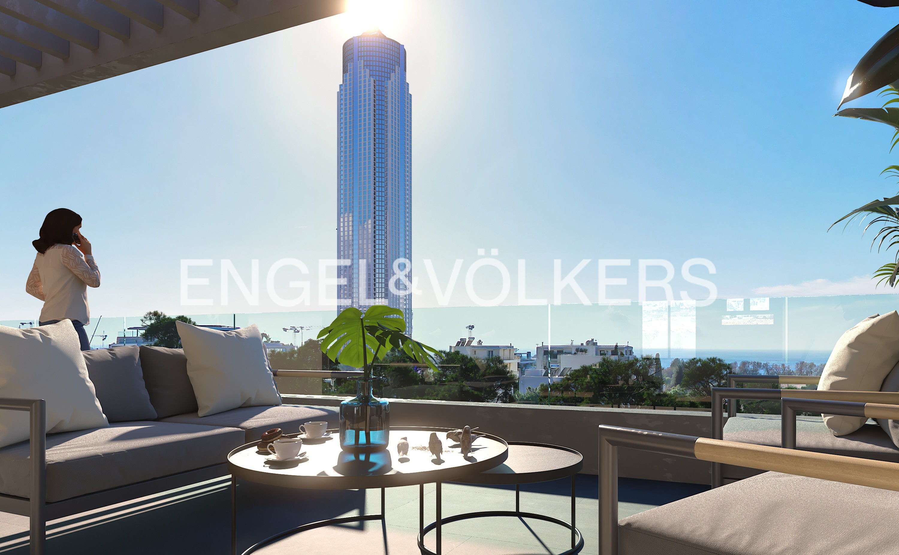 Penthouse Sea View & Pool Maisonette in Elliniko