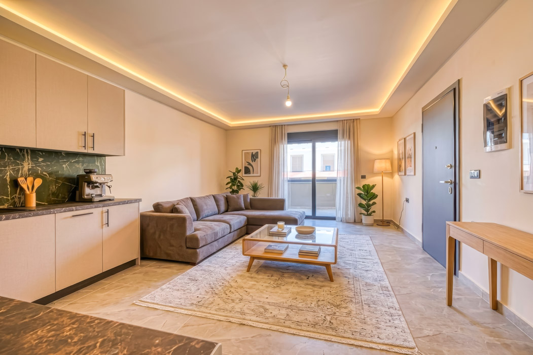 Neubau-Erdgeschosswohnung mit privatem Garten in Agia Kyriaki bei Nafplio