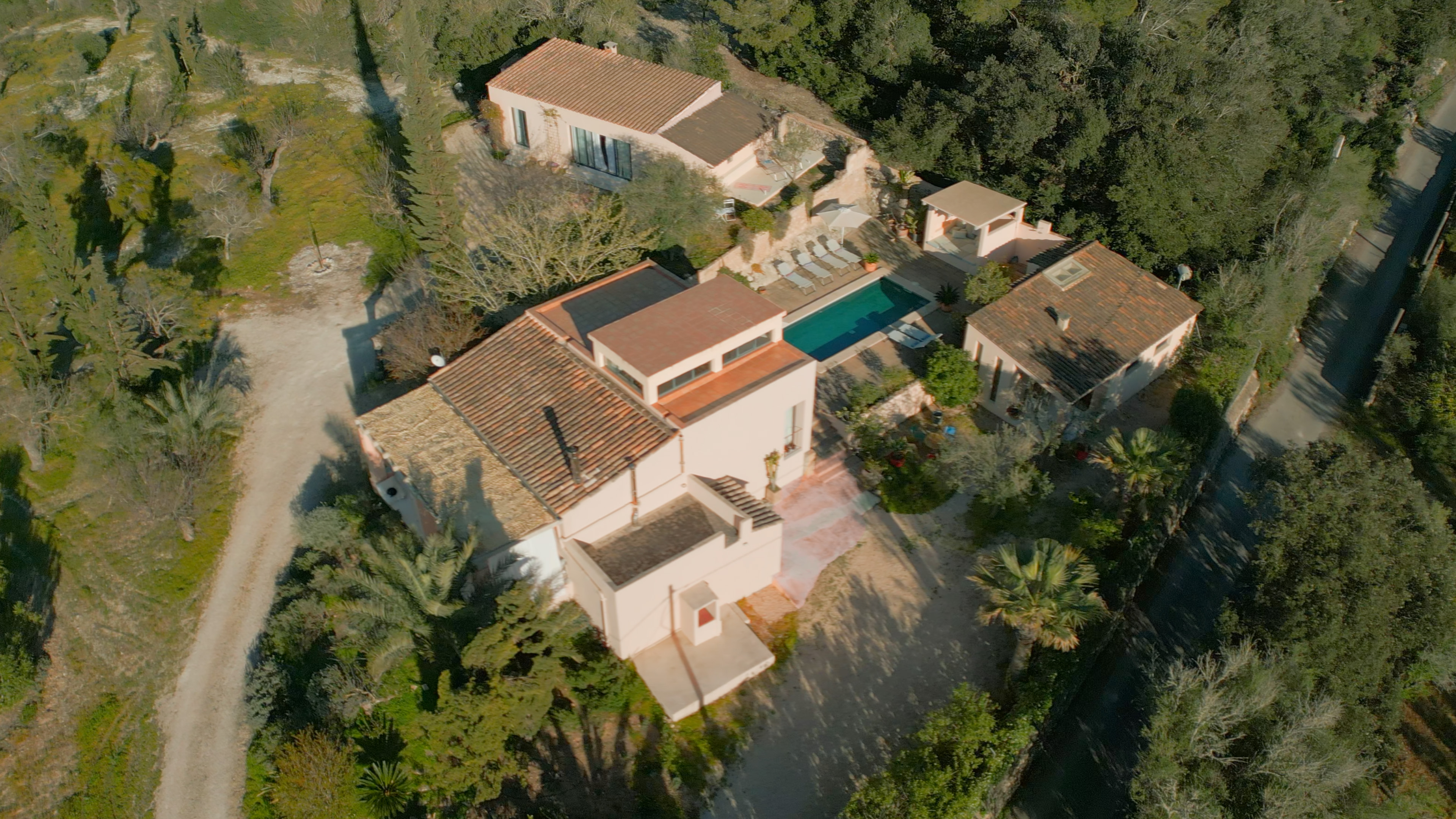 Design finca with loft-style living, three independent living areas and uninterrupted panoramic views