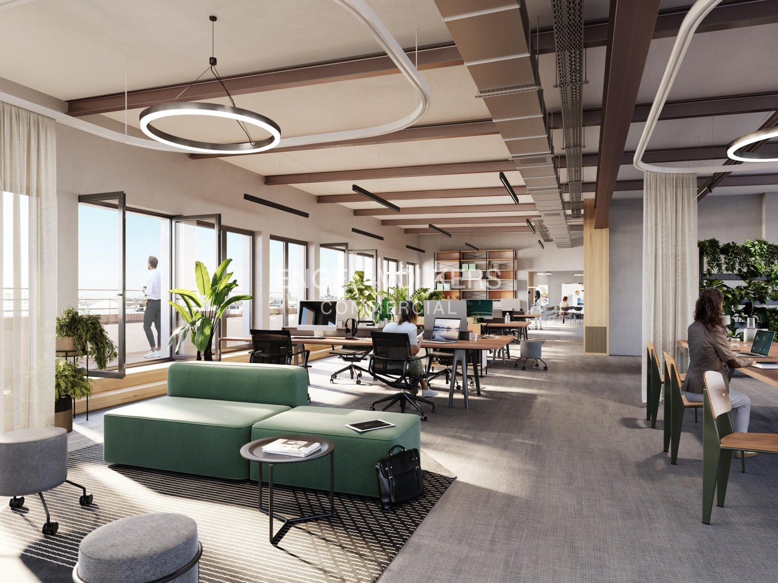 Helles Büro in zentraler Lage