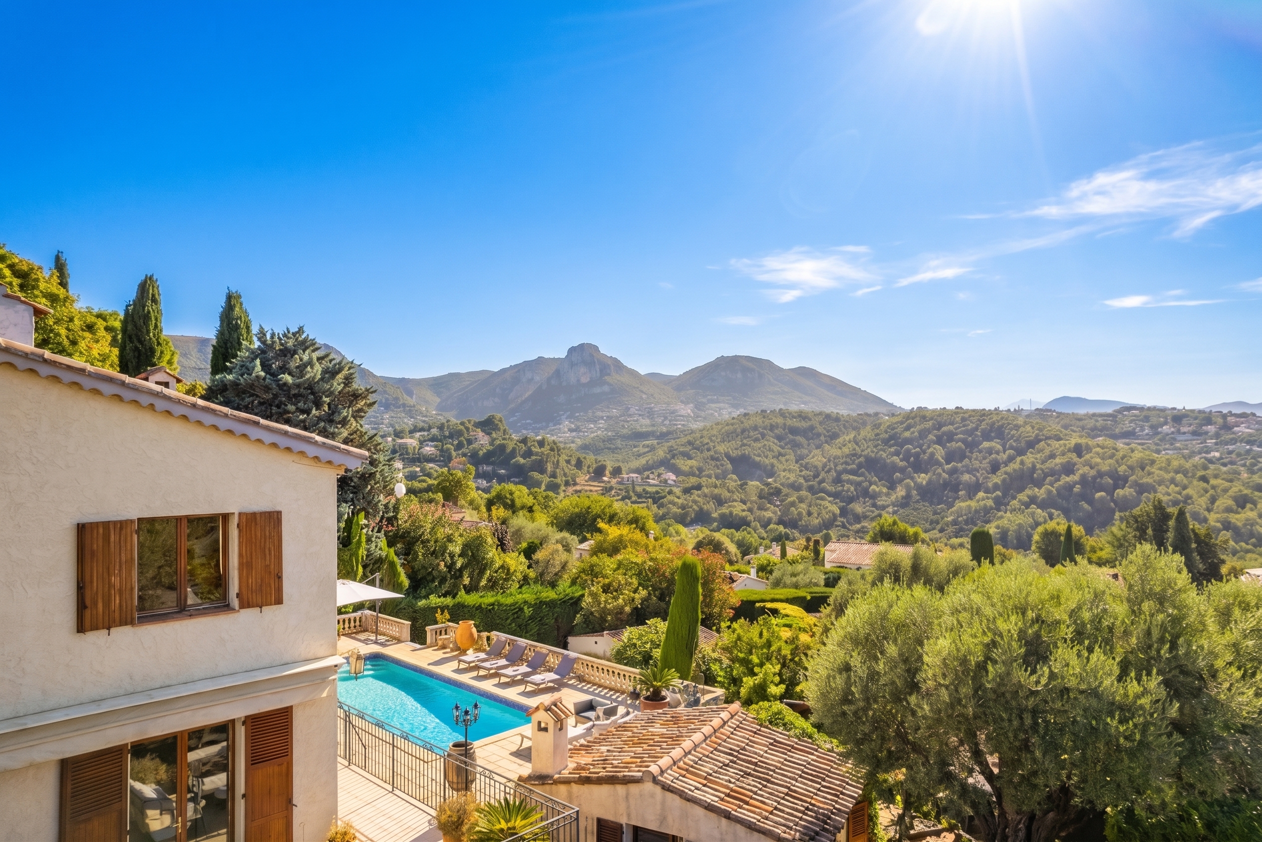 Charming Provencal Villa with panoramic view [AI-modified]
