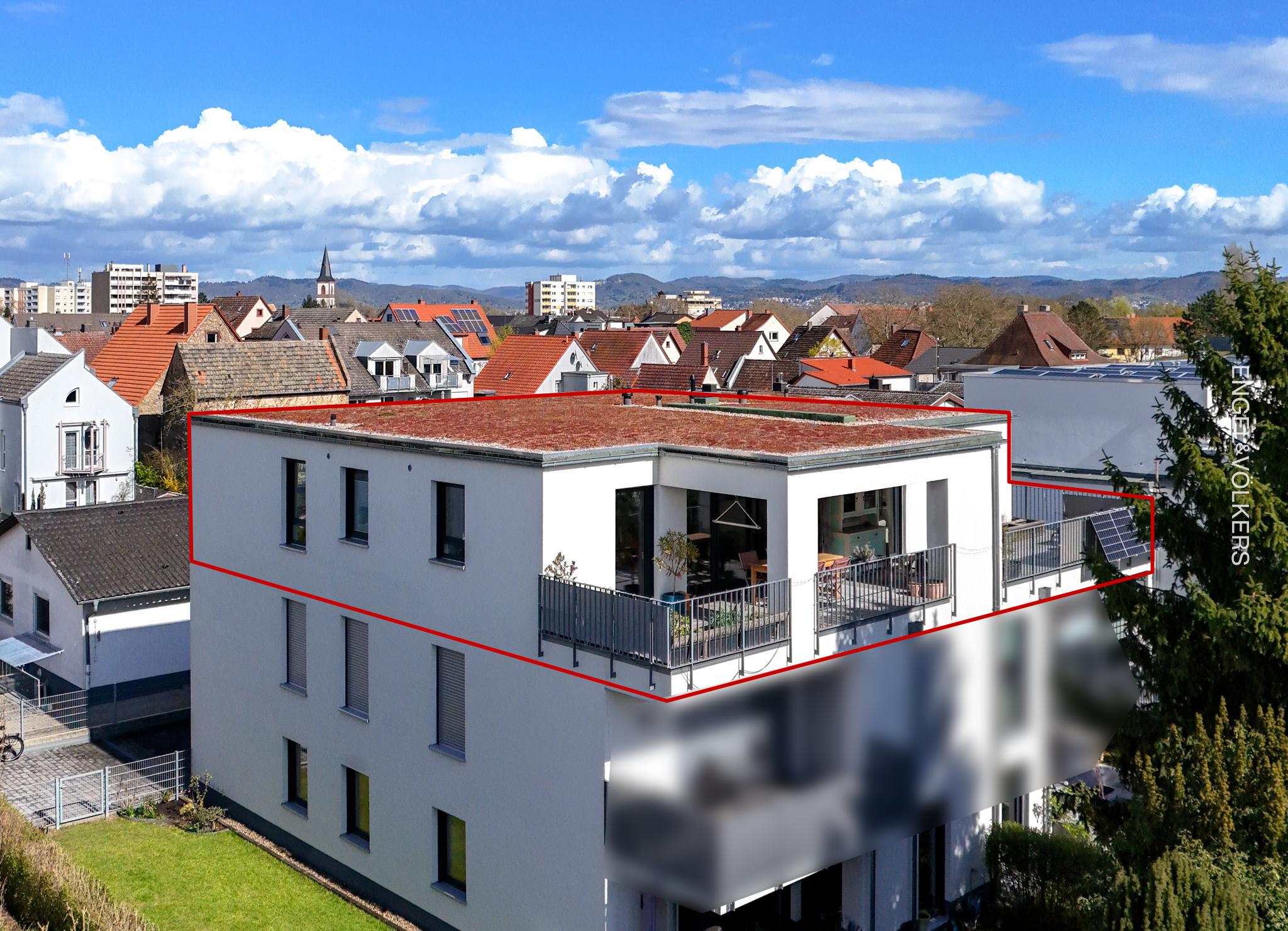Exklusiv residieren in Viernheim: Luxuriöse 5,5 Zimmer Penthouse-Wohnung mit Terrasse und Aufzug