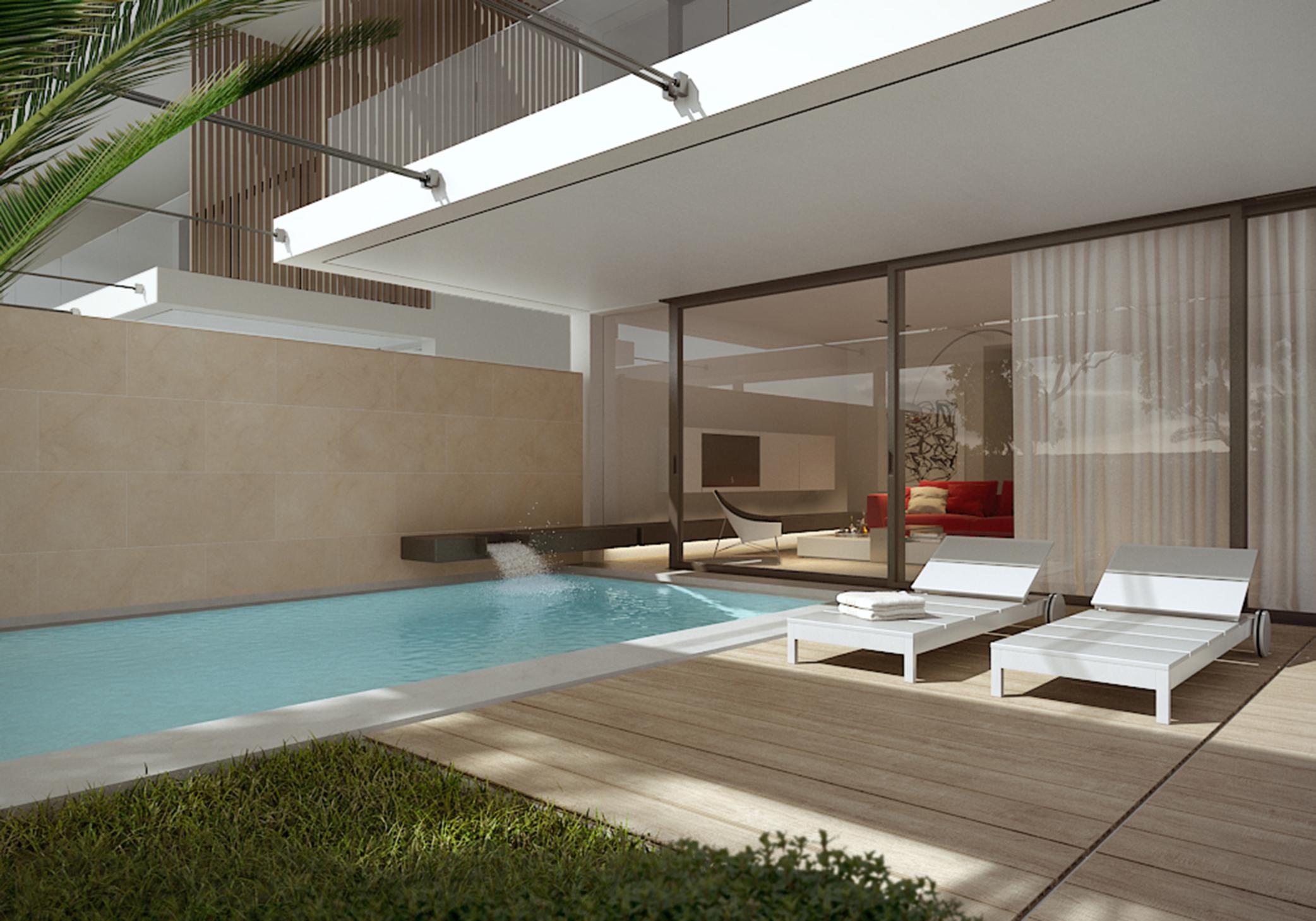 Signature 3 bedroom residence with private garden & pool in Voula