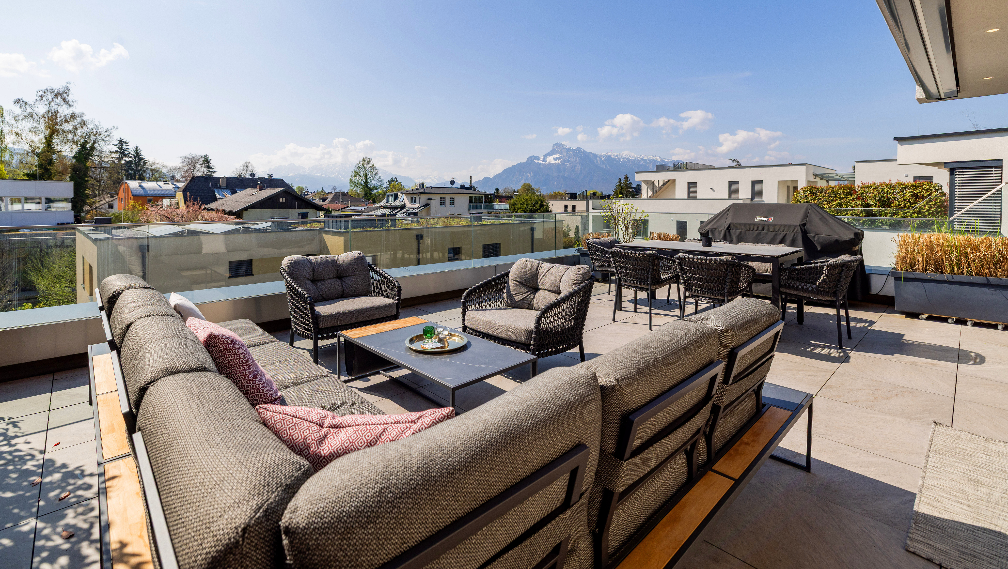 Designer-Penthouse mit zusätzlicher Terrassen-Wohnung in  Top-Lage der Stadt Salzburg - 2 Wohneinheiten / 2 Ebenen, kombiniert oder zur Einzelnutzung