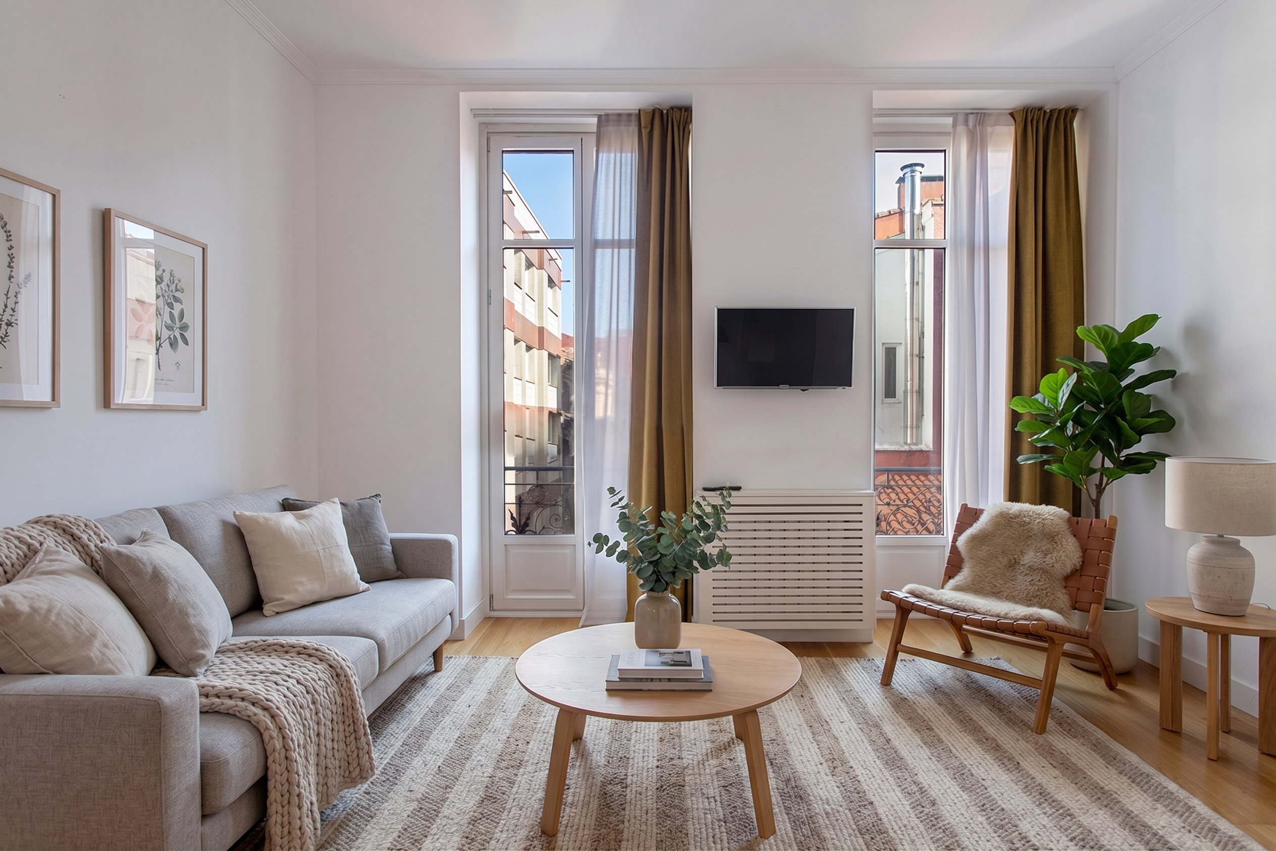 Apartamento reformado a capricho en edificio emblemático [Modificado por IA]
