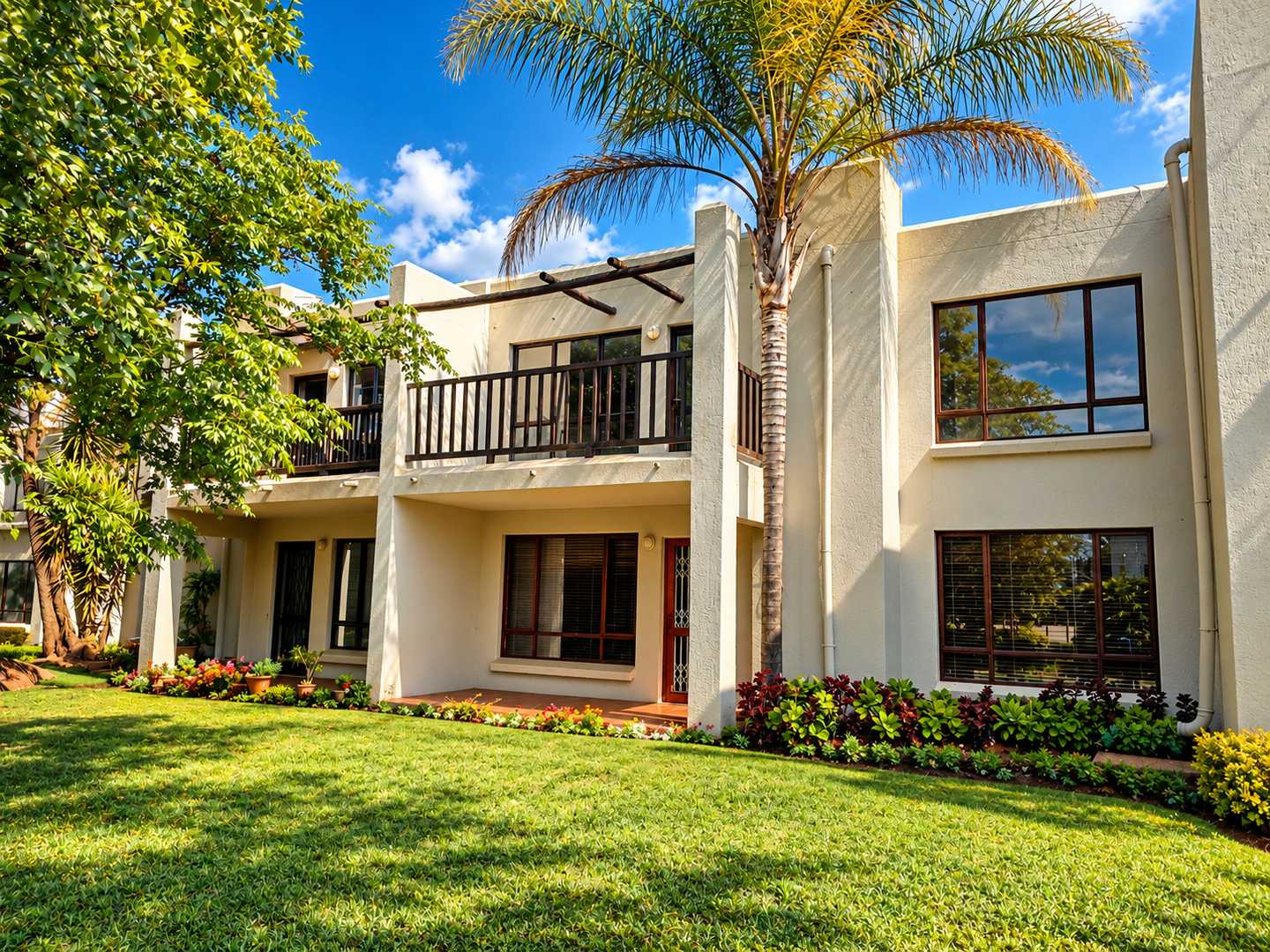 Mordern 2- Bedroom Apartment with Private Balcony & Sparkling Pool