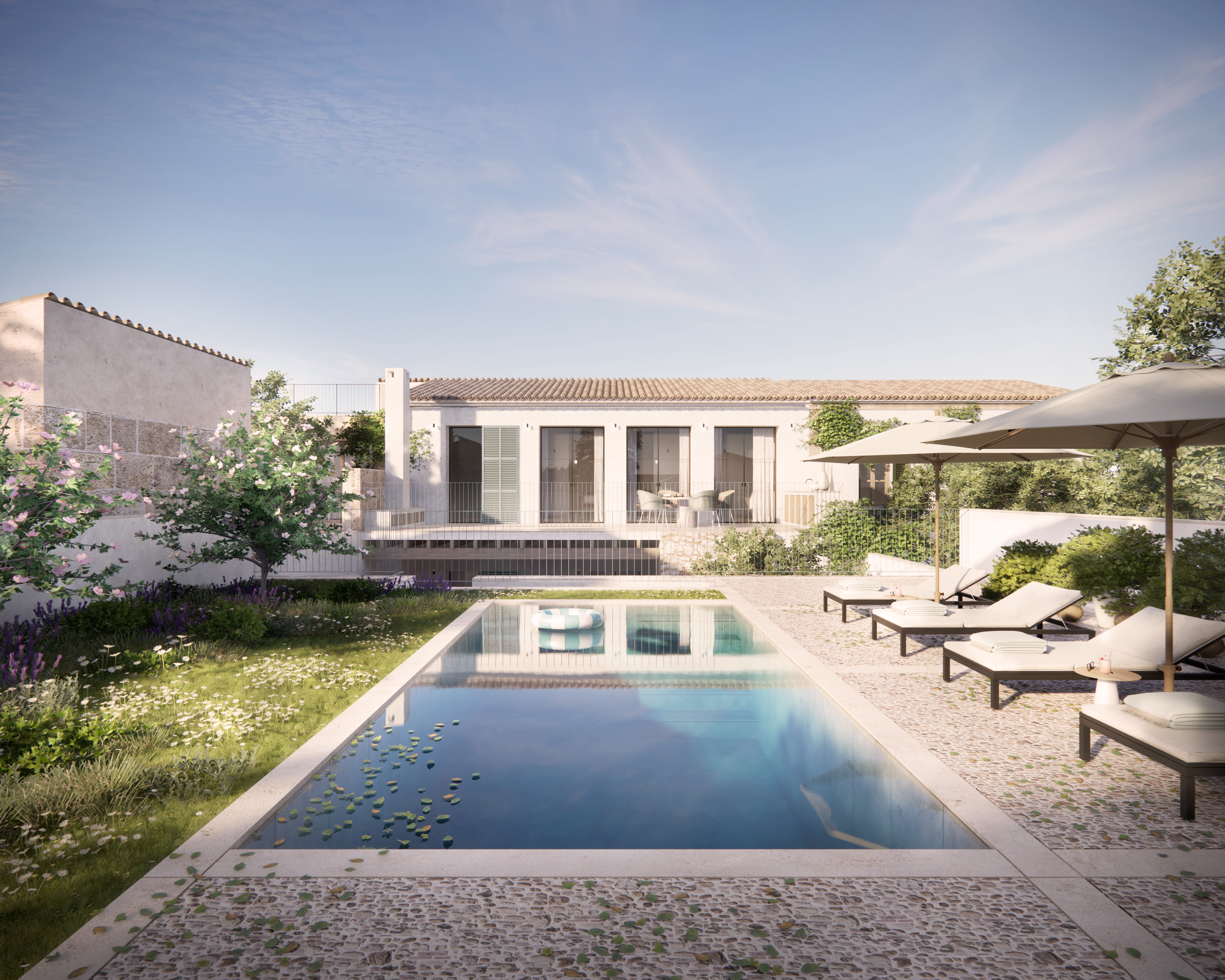 Townhouse with pool in Sineu