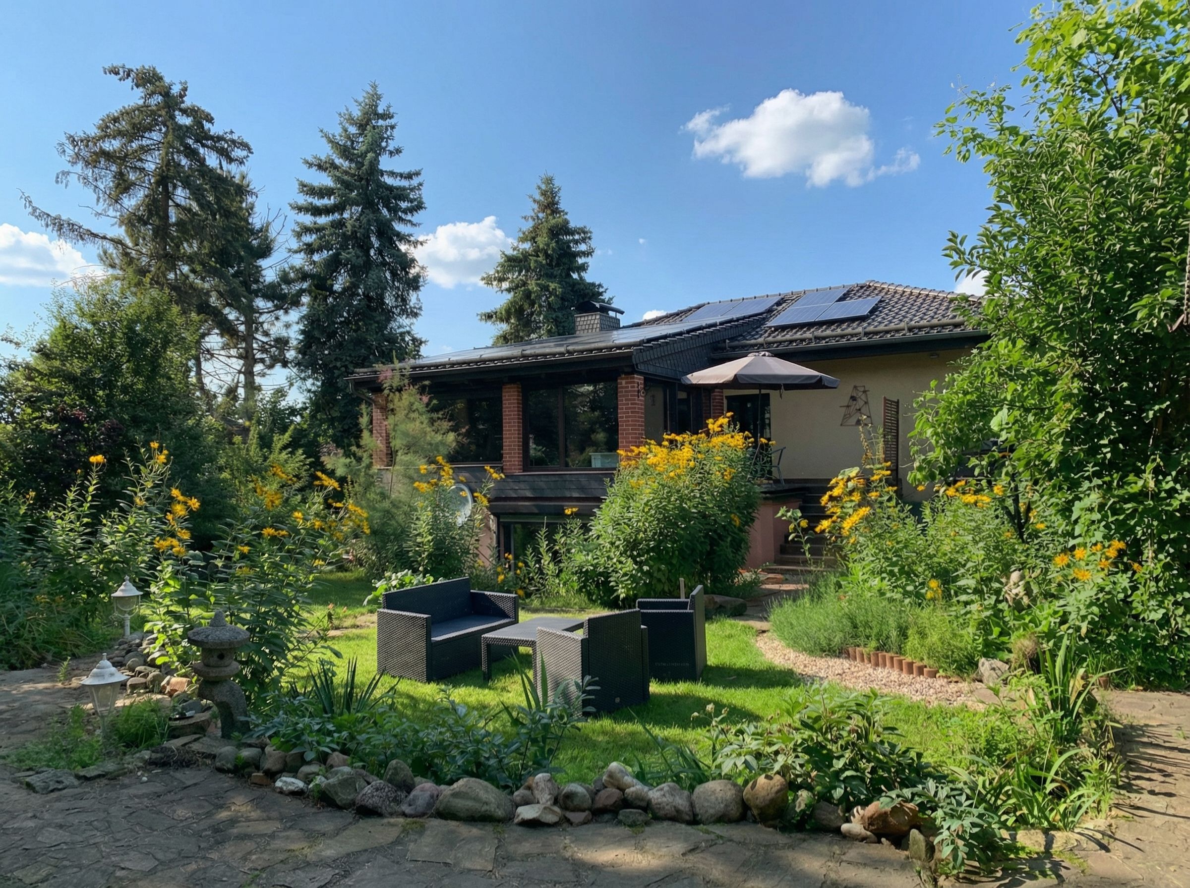 Großzügiges Einfamilienhaus mit Pool, parkähnlichem Grundstück
