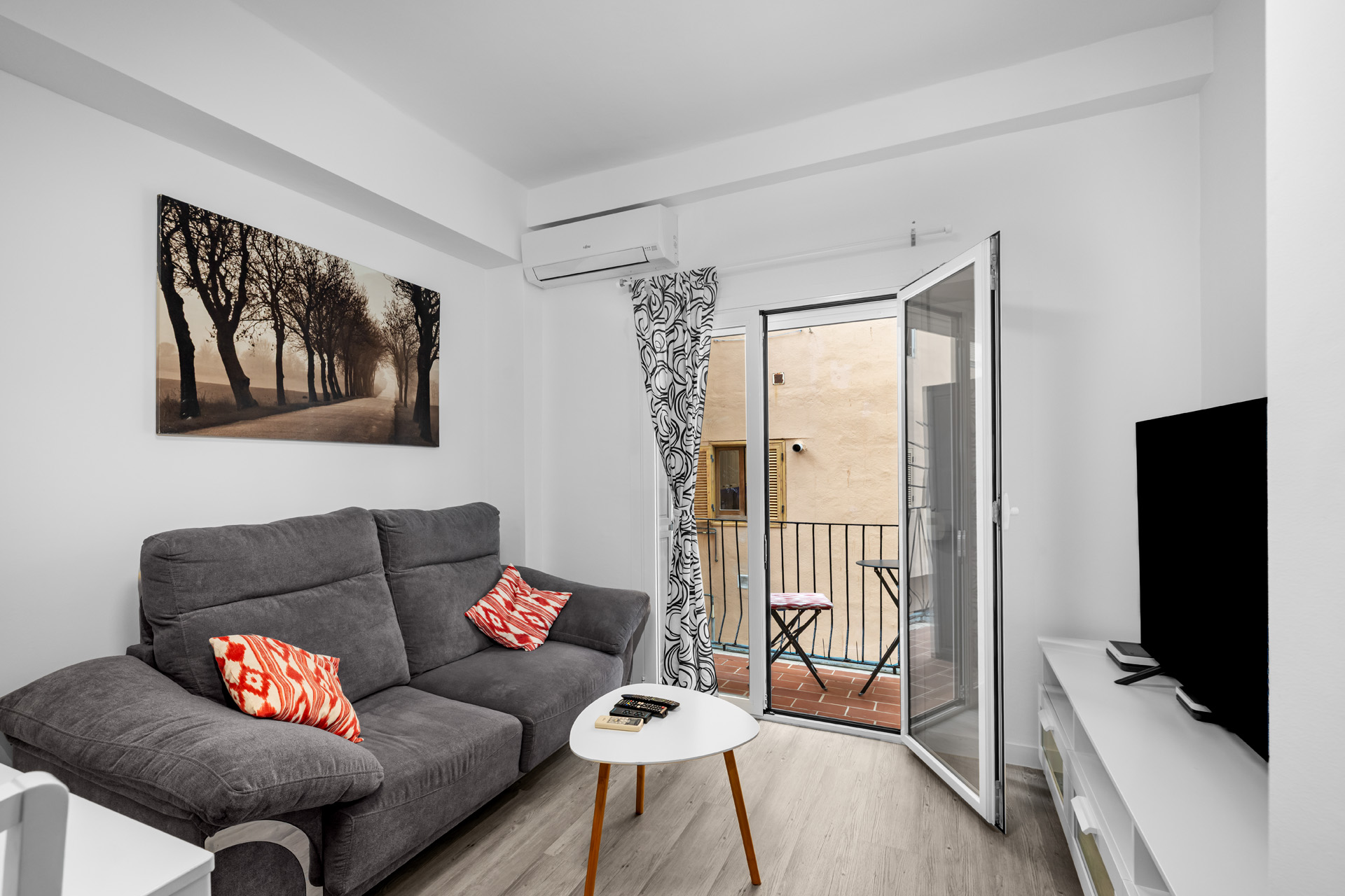 Modern apartment with two balconies