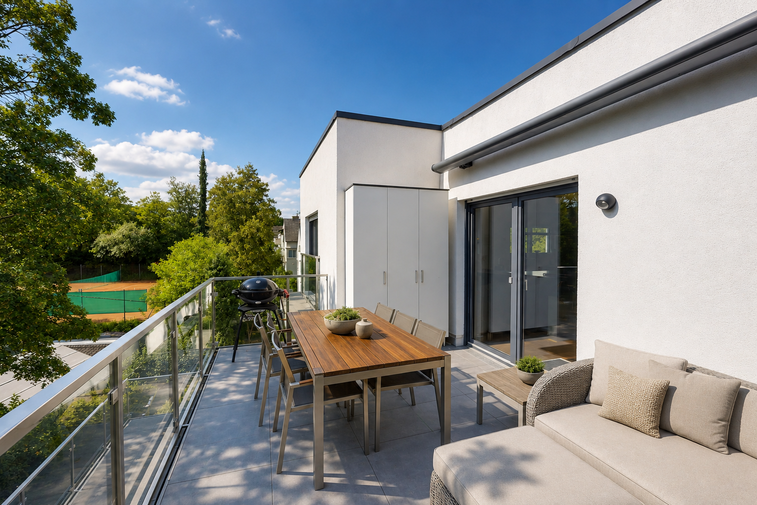 Exklusives Penthouse mit Dachterrasse, Balkon und direktem Aufzugzugang