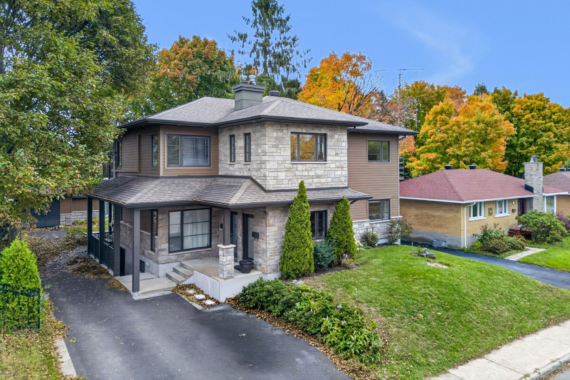Fully Renovated Duplex with Private Wooded Grounds