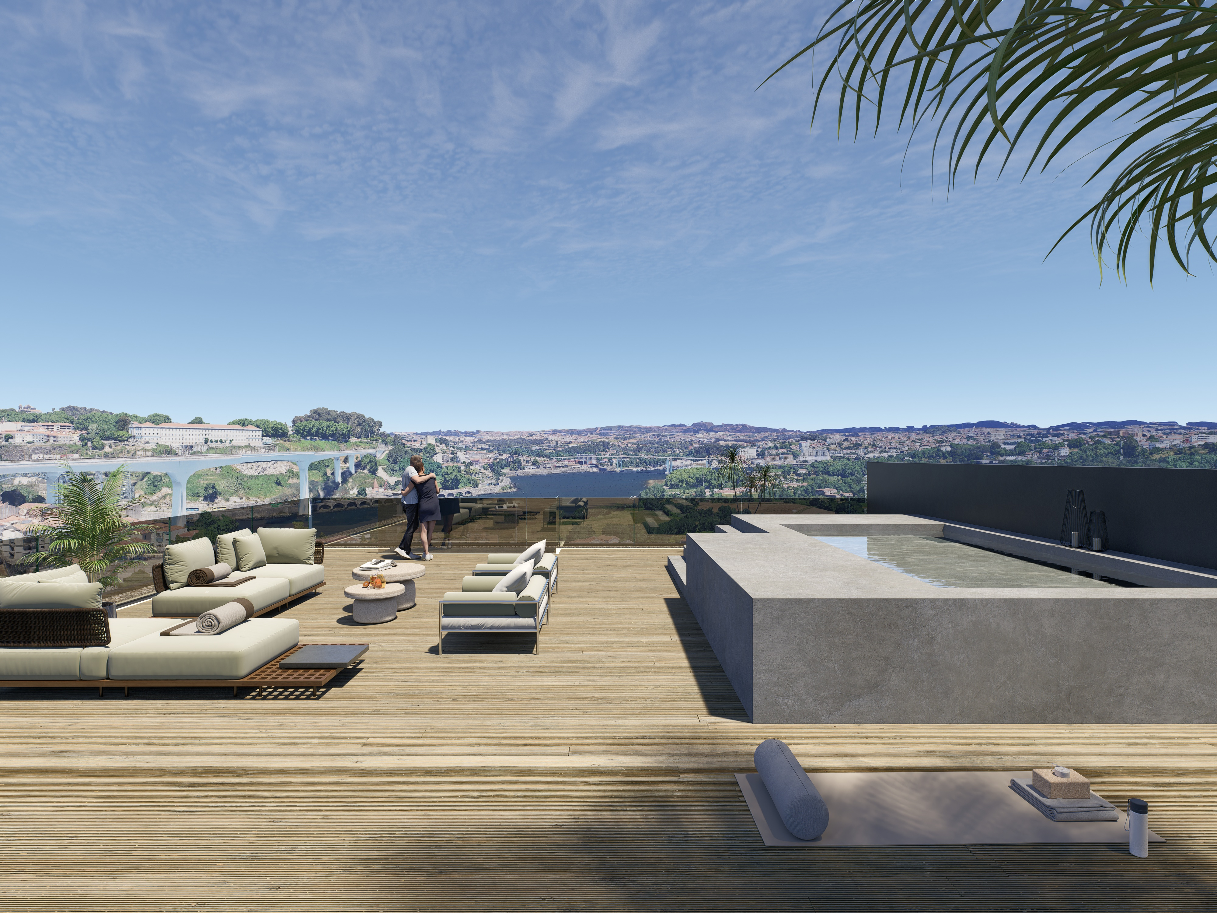 Maisonette-2-Zimmer-Whg. mit Pool