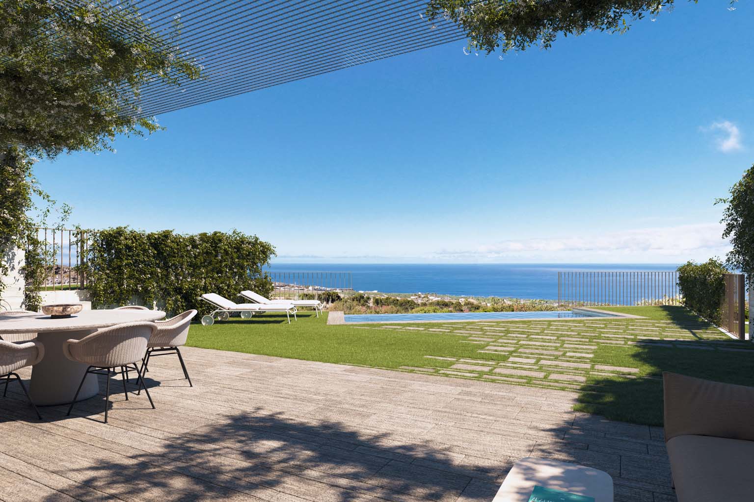Aires de Abama: Exclusive new-build 2-bedroom villas on the front line of the golf course at Abama Resort [AI-modified]