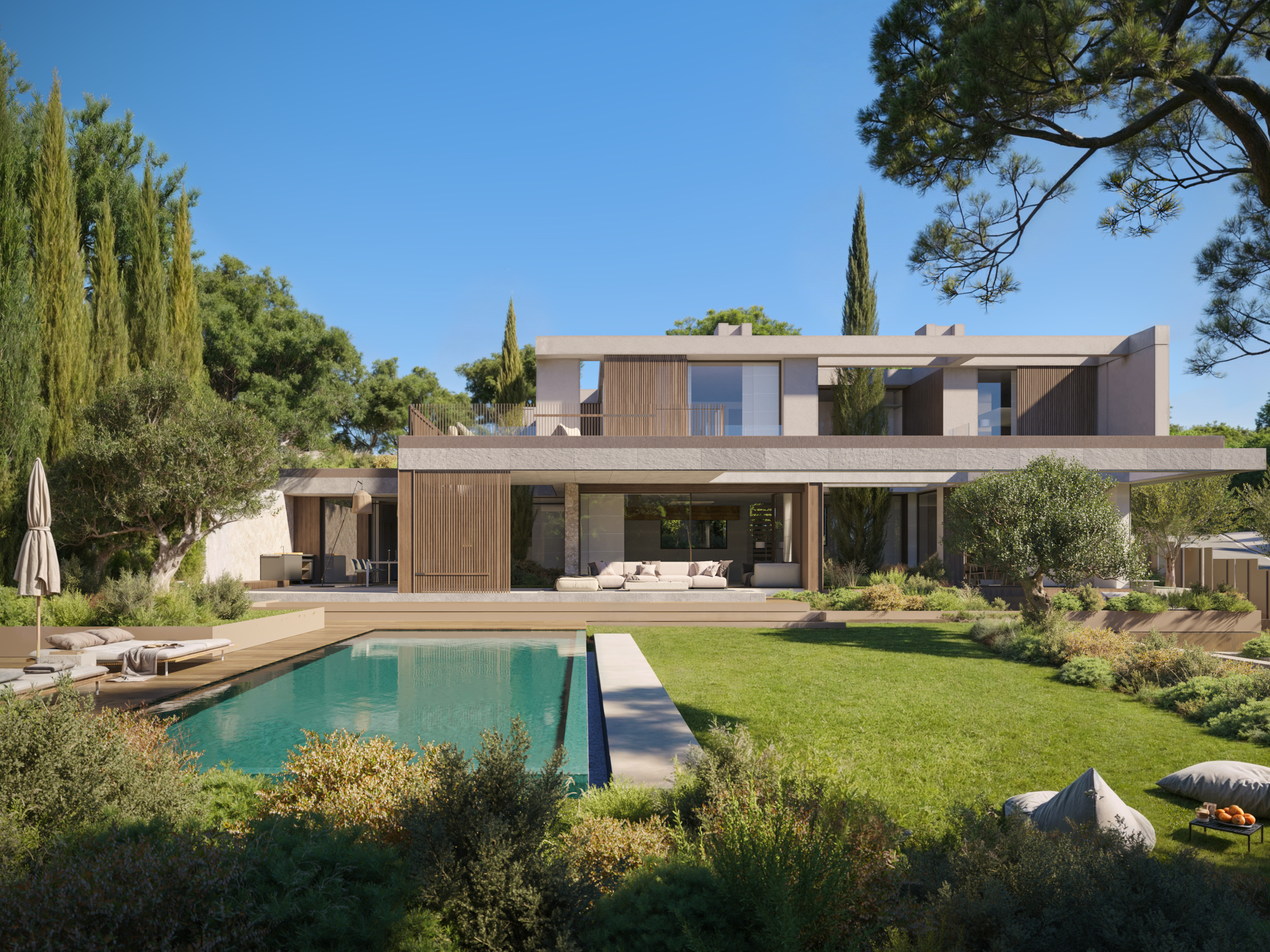 Modern newly built villa with private pool, designed to meet the highest standards of quality