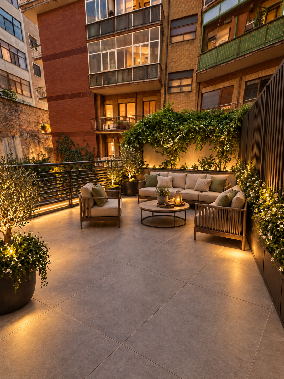 Modern renovated one-bedroom apartment with terrace