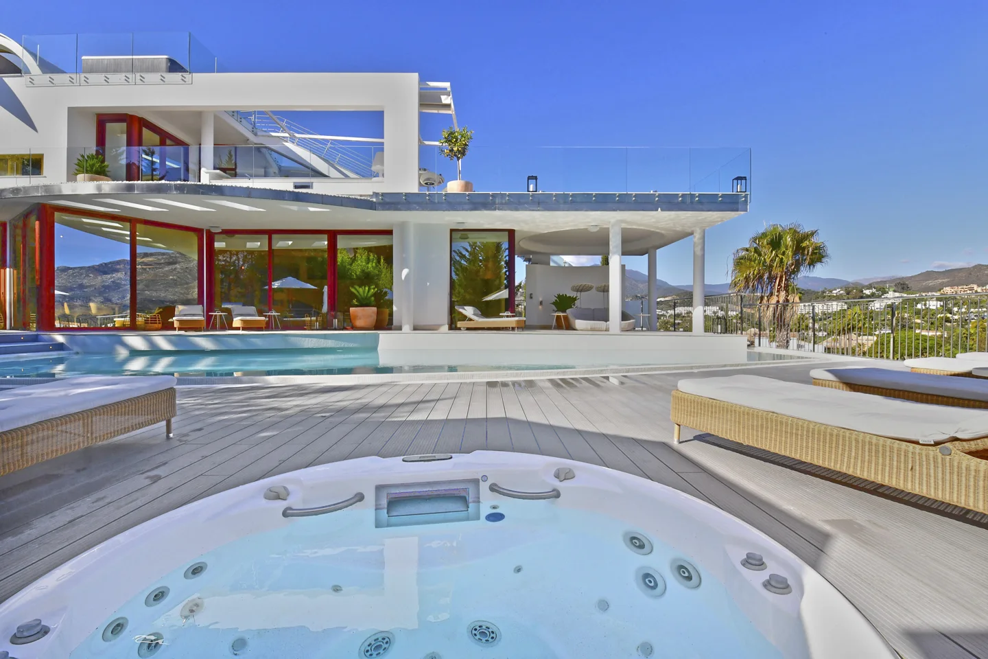 Contemporary villa with panoramic views. Prices from €7,500