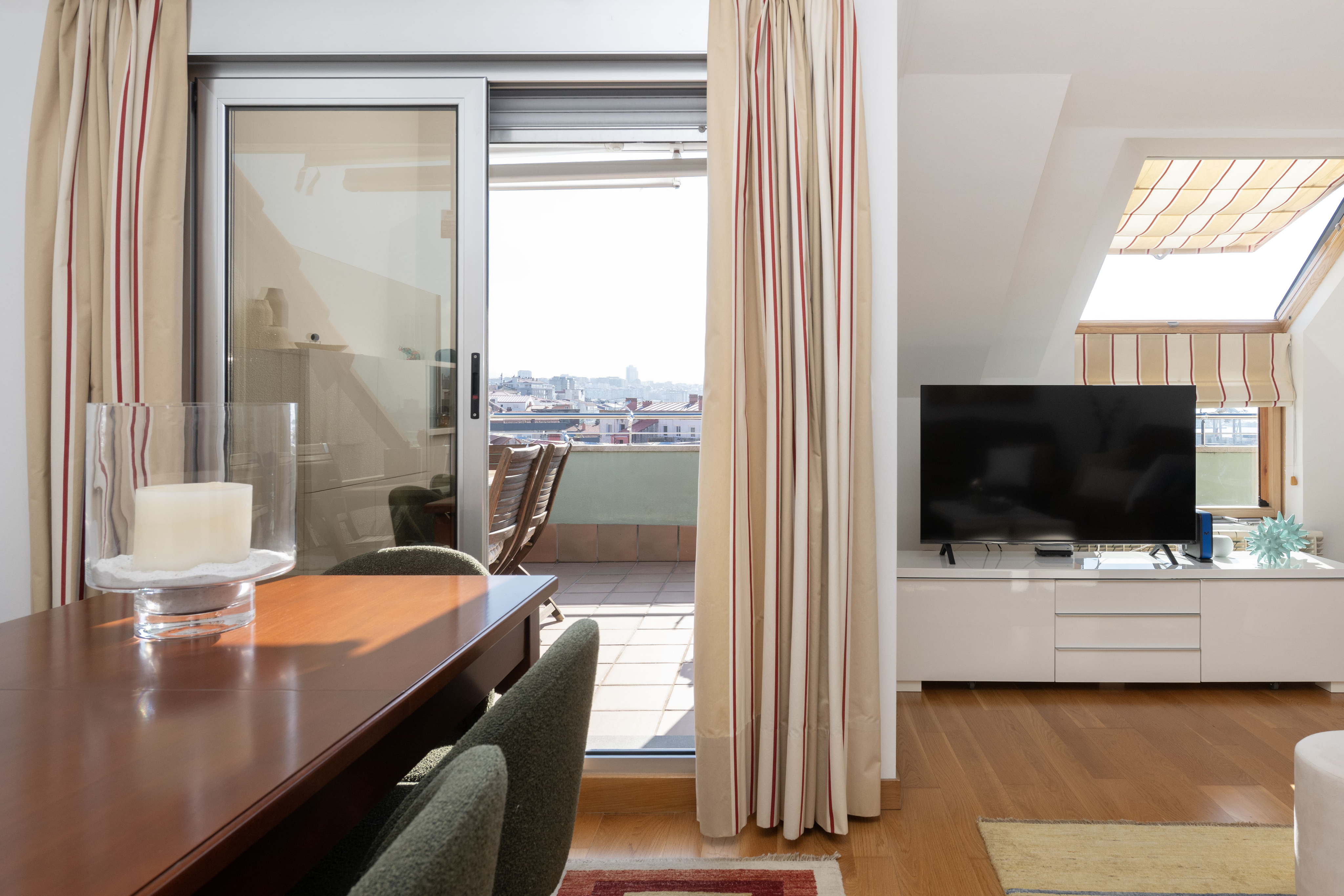 Ático con terraza y vistas al mar en Vigo