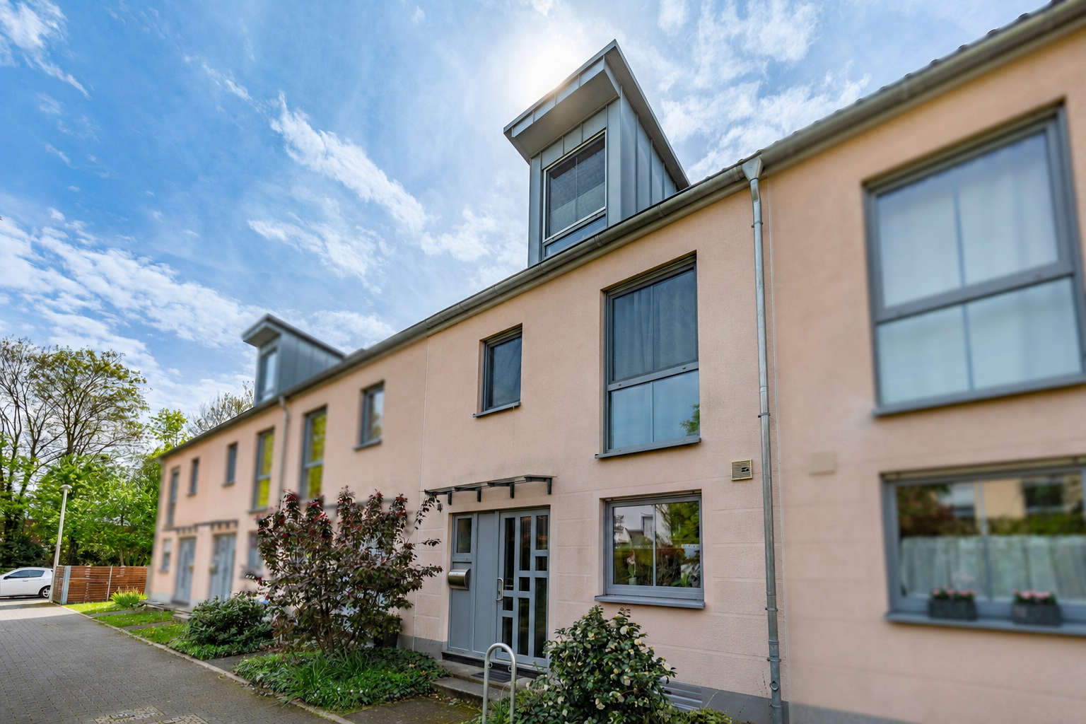 Modern family living in a quiet but central location