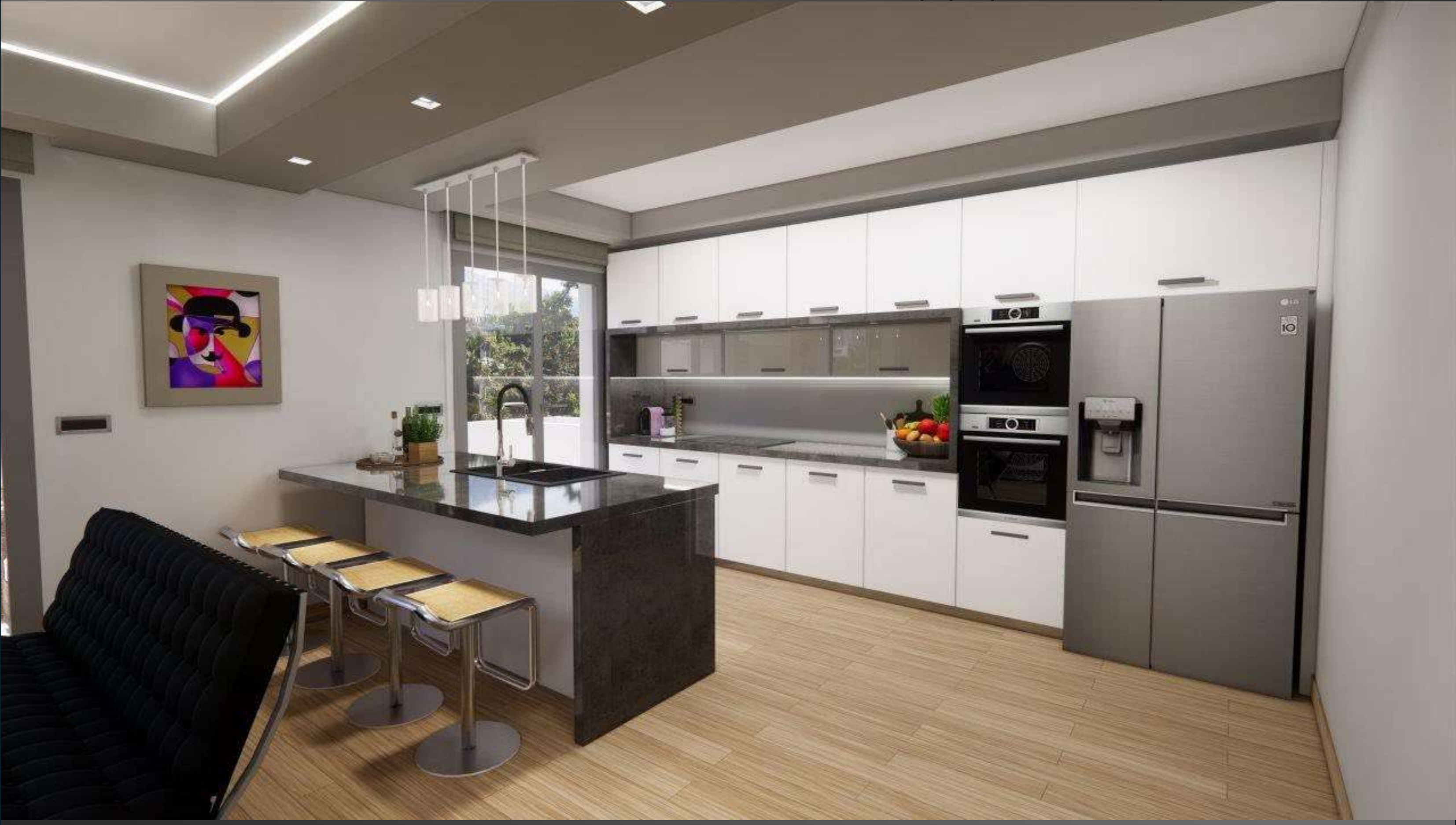 Apartment 123 sq.m. in 3rd floor