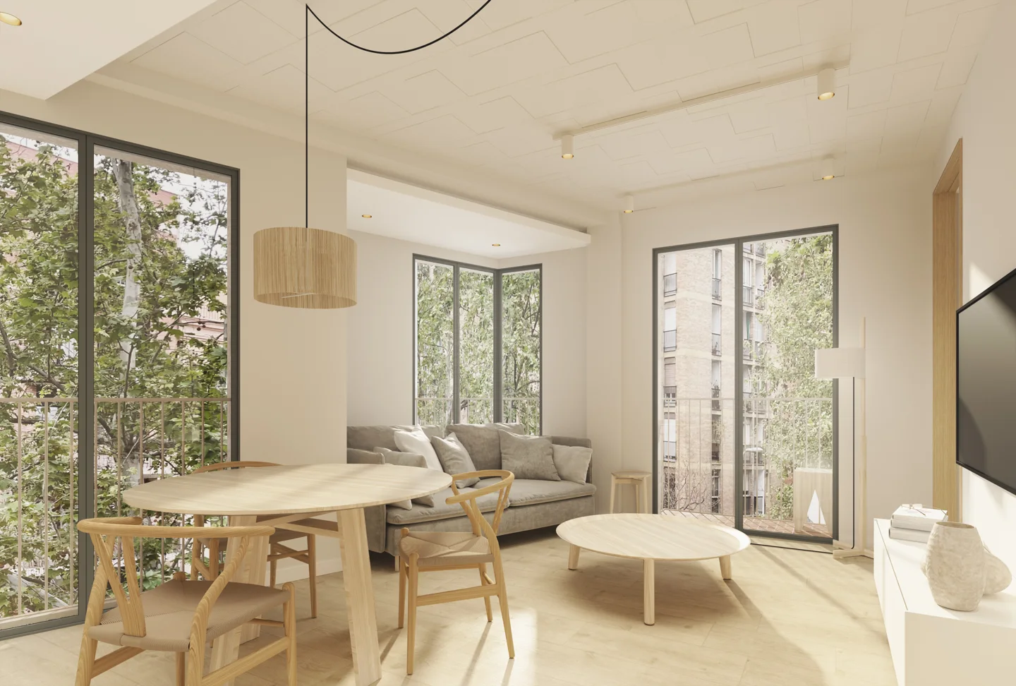 New sunny apartment in Sant Martí