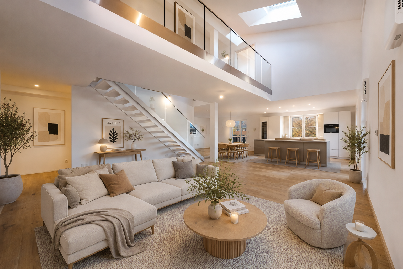 Große Penthouse-Wohnung mit bis zu 4 Schlafzimmern und Concierge-Service